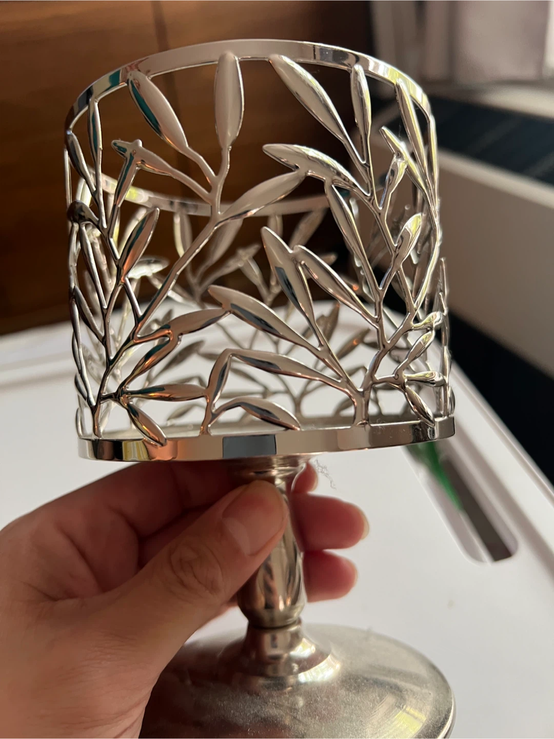Bath & Body Works Silver Candle Pedestal - photo 2
