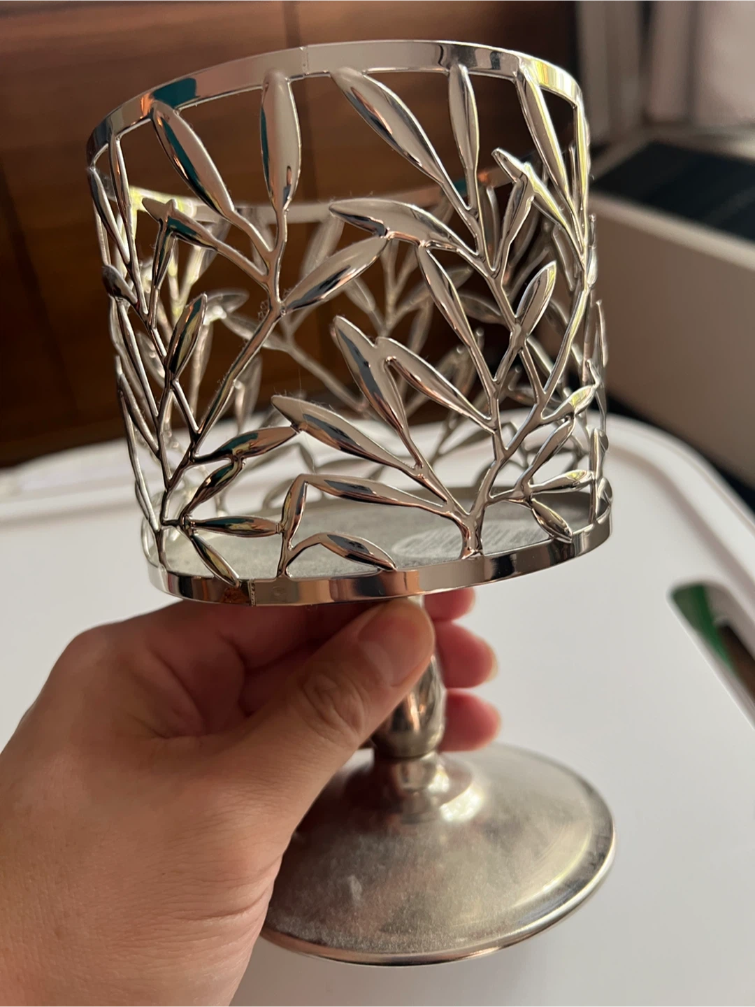 Bath & Body Works Silver Candle Pedestal - photo 4