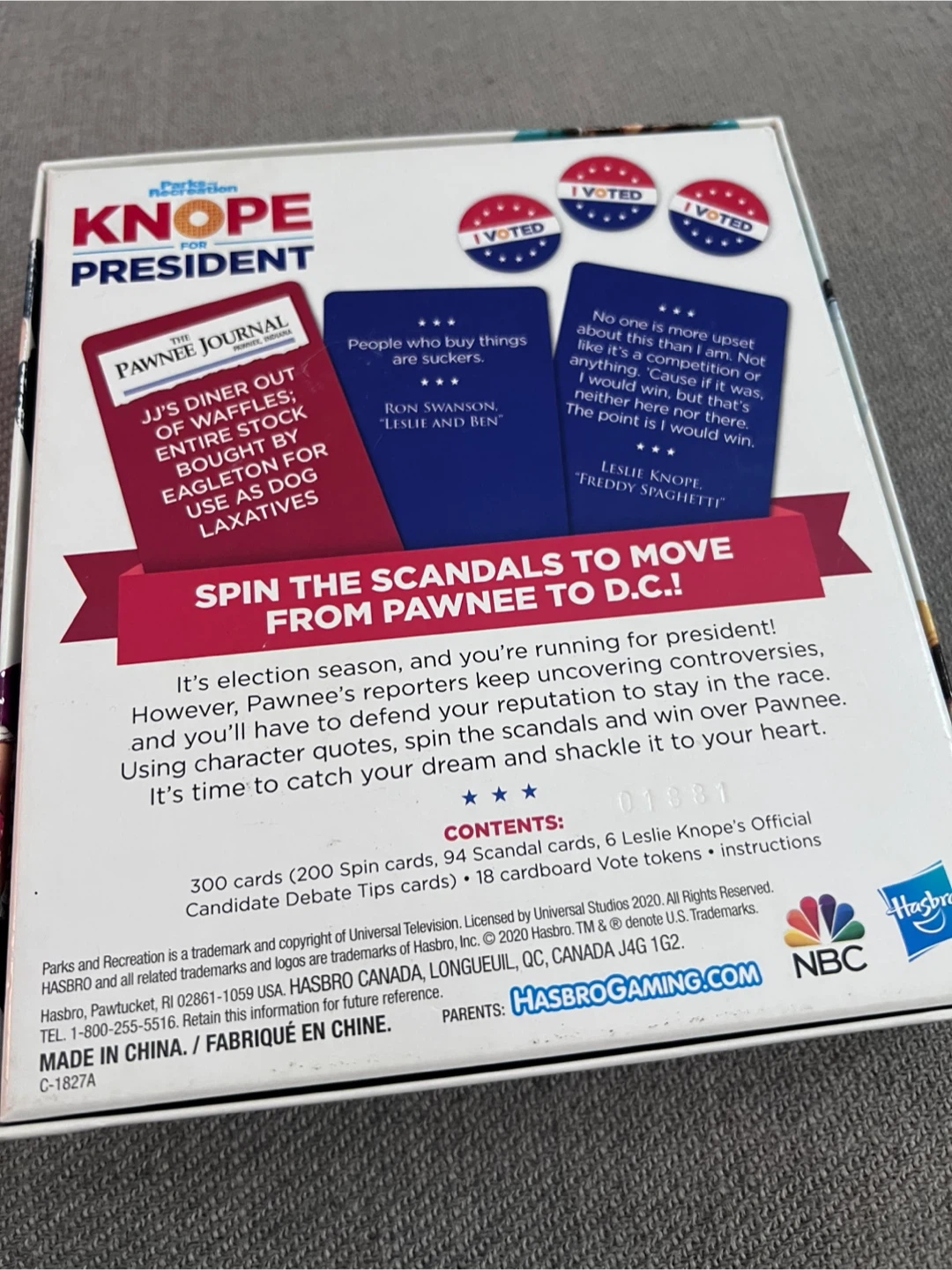 Hasbro Gaming Knope for President Party Game - photo 2