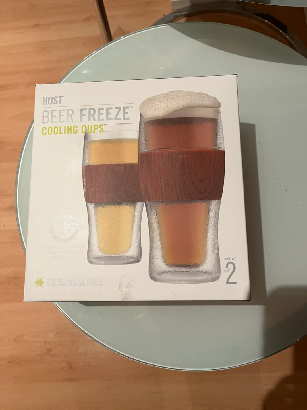 HOST Beer Freeze Cooling Cups, Set of 2