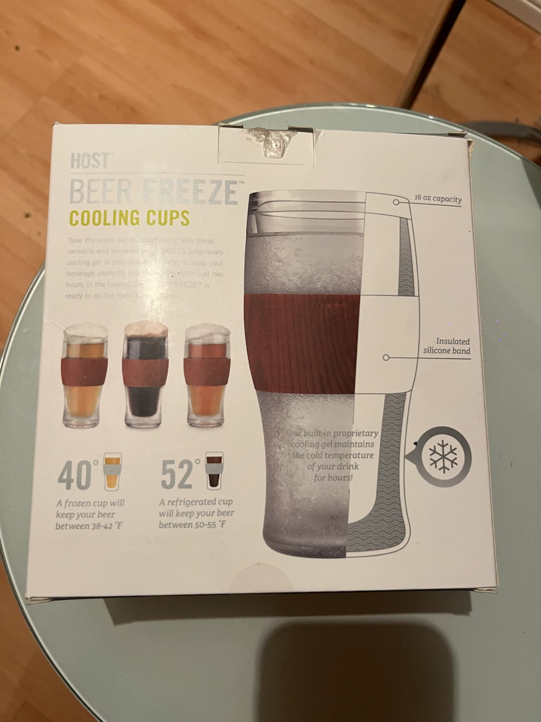 HOST Beer Freeze Cooling Cups, Set of 2 - photo 4