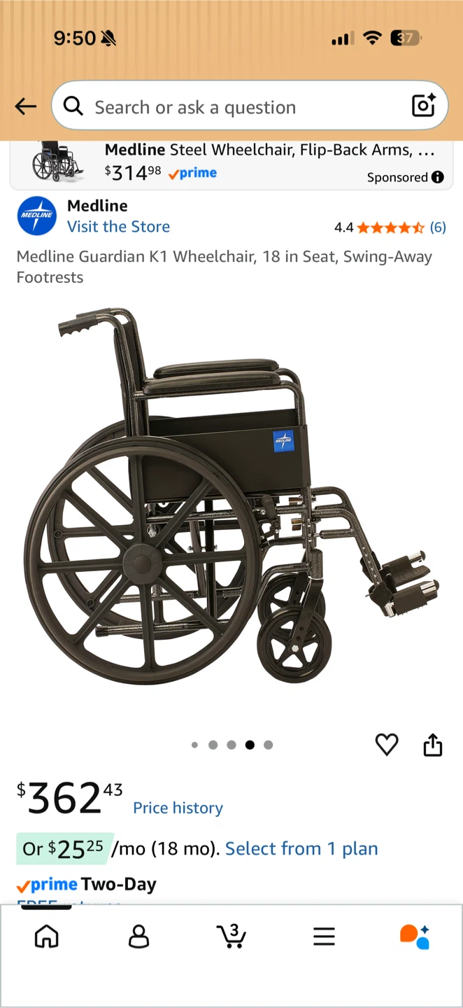 Medline Guardian K1 Wheelchair