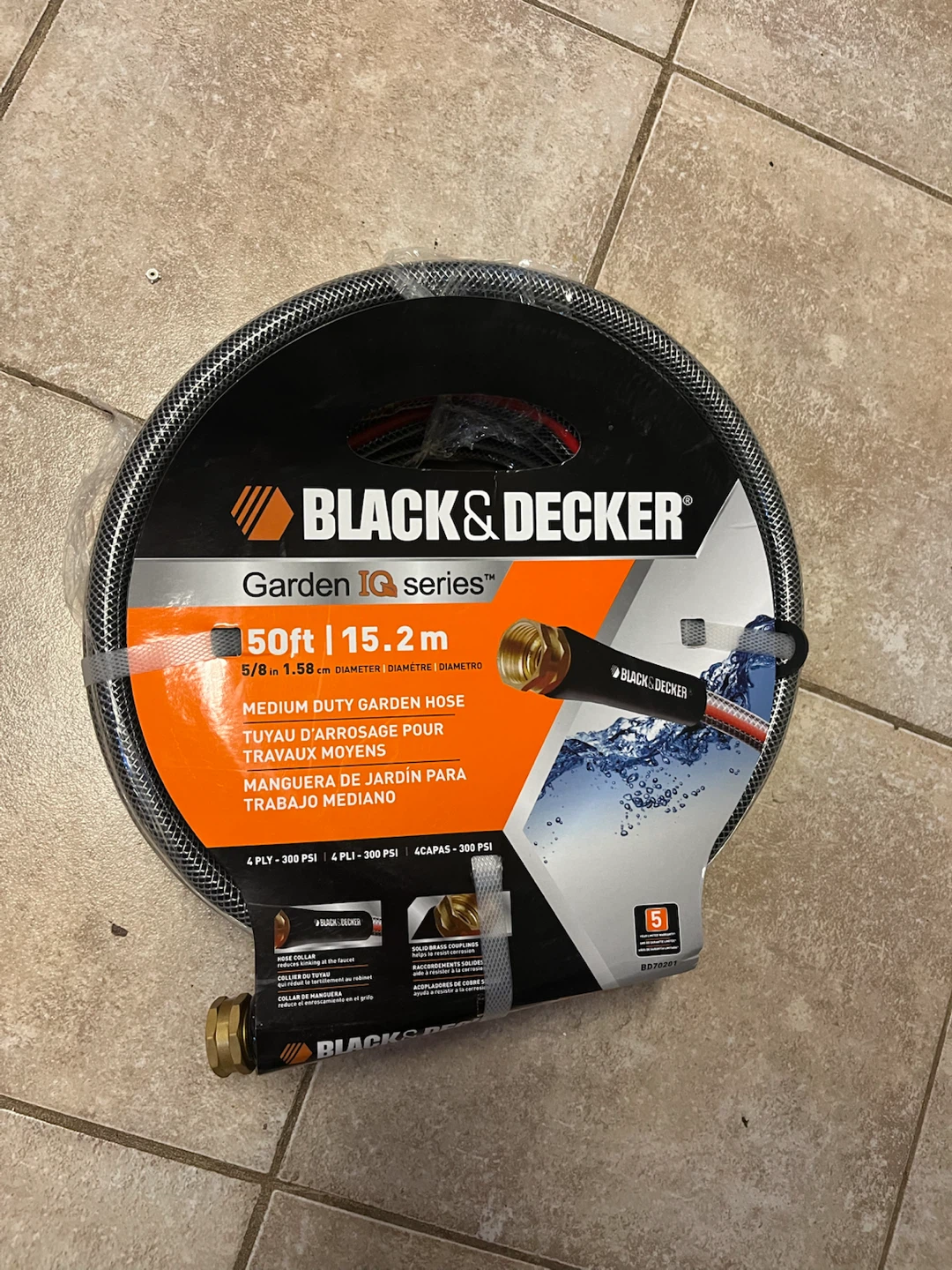 Black & Decker Garden IQ Garden Hose 50ft