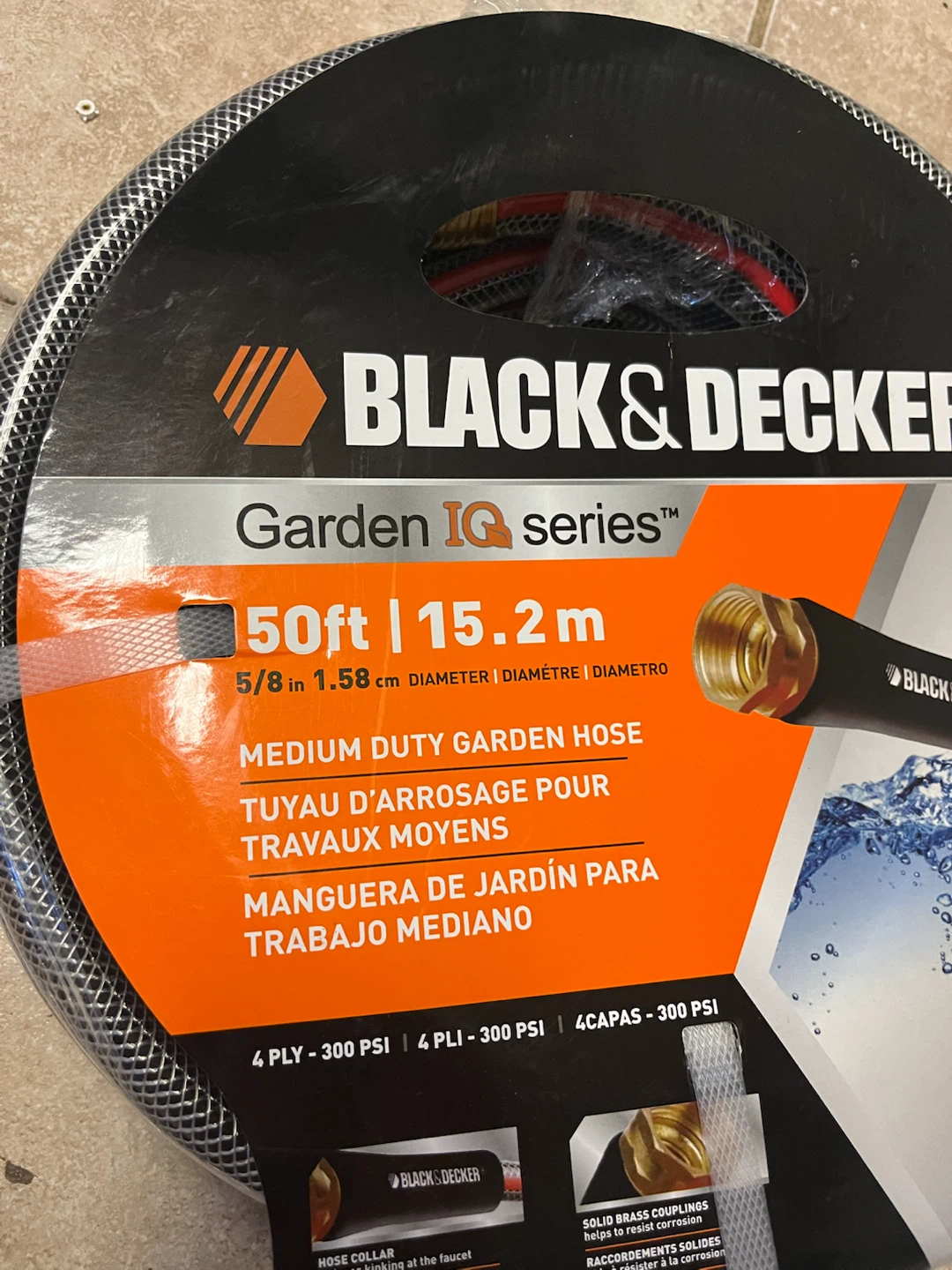 Black & Decker Garden IQ Garden Hose 50ft - photo 2
