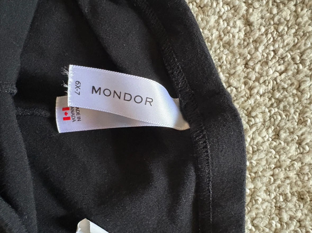 Mondor Black Dance Shorts Size 6X-7 - photo 3