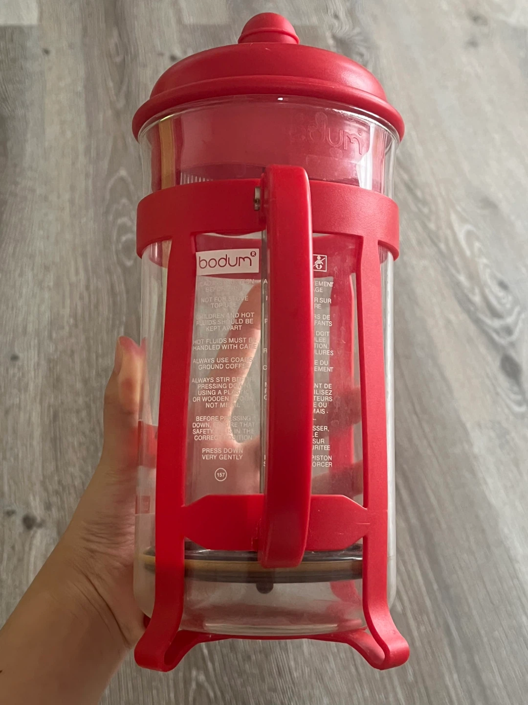 Bodum Original French Press - Red - photo 2