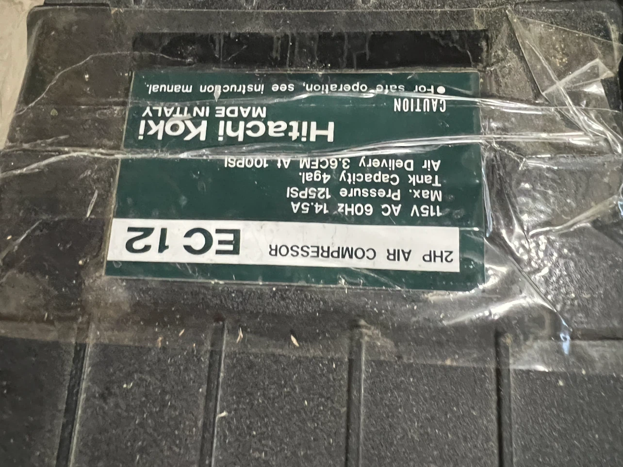 Hitachi Koki EC 12 Air Compressor - photo 4