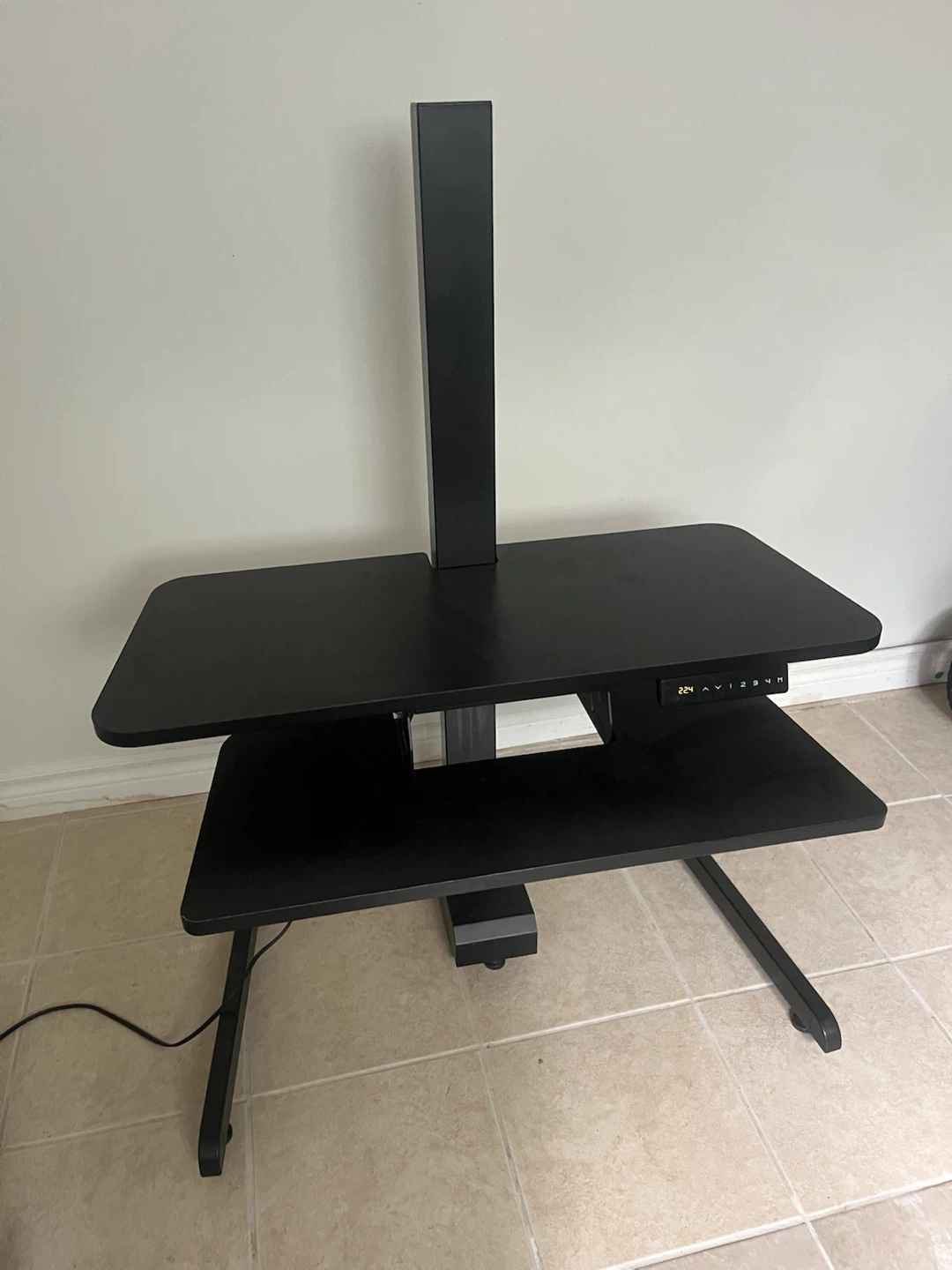 Electric Height-Adjustable Standing Desk Converter