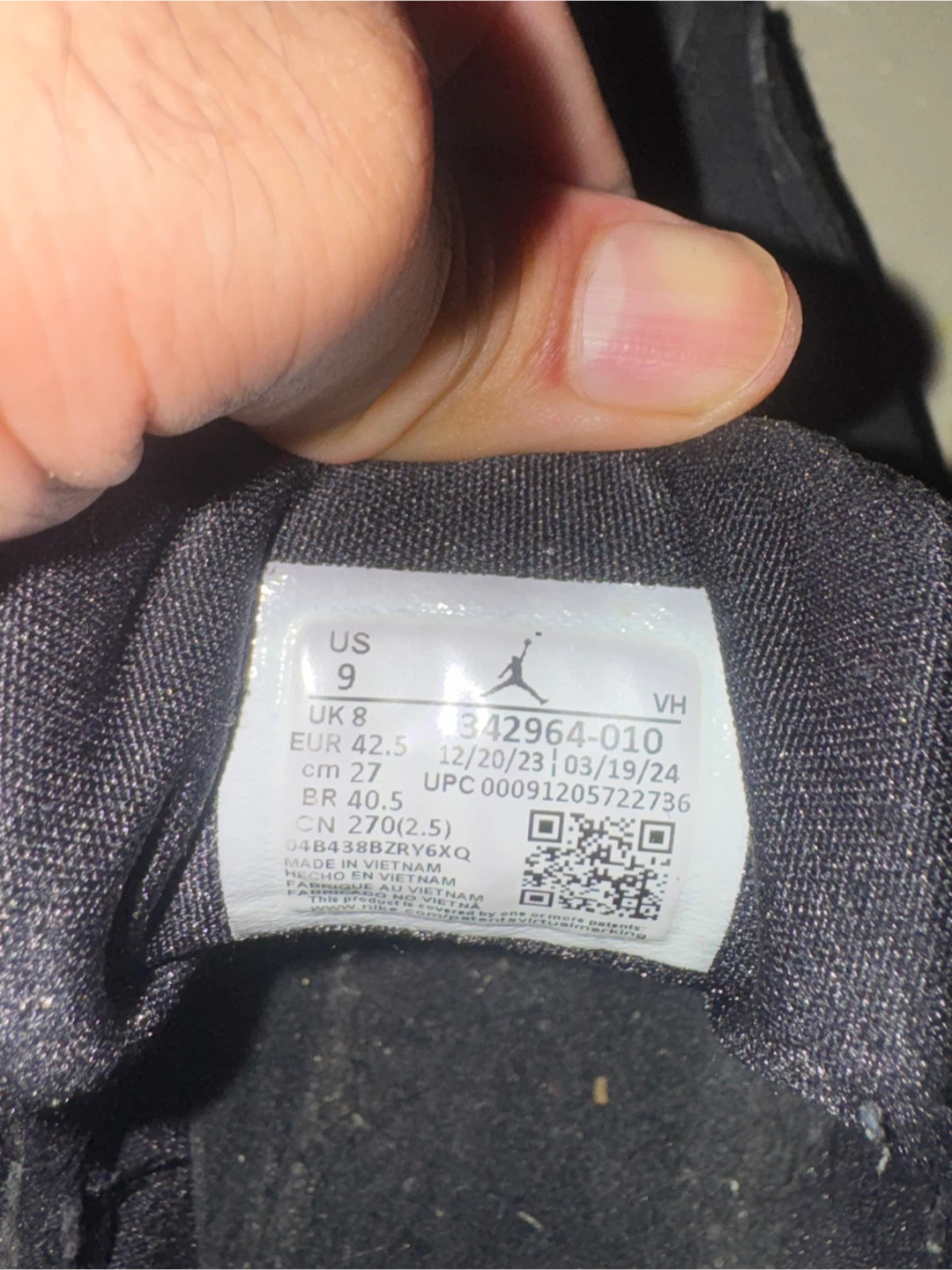 Air Jordan True Flight Black Sneakers - photo 3