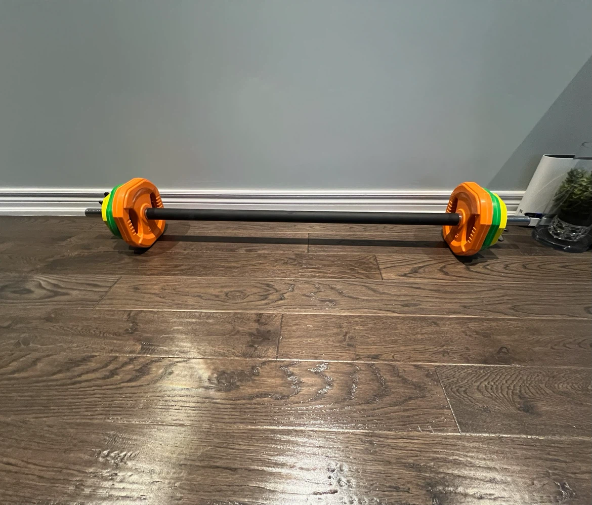 Fitness Barbell with Weights - photo 2
