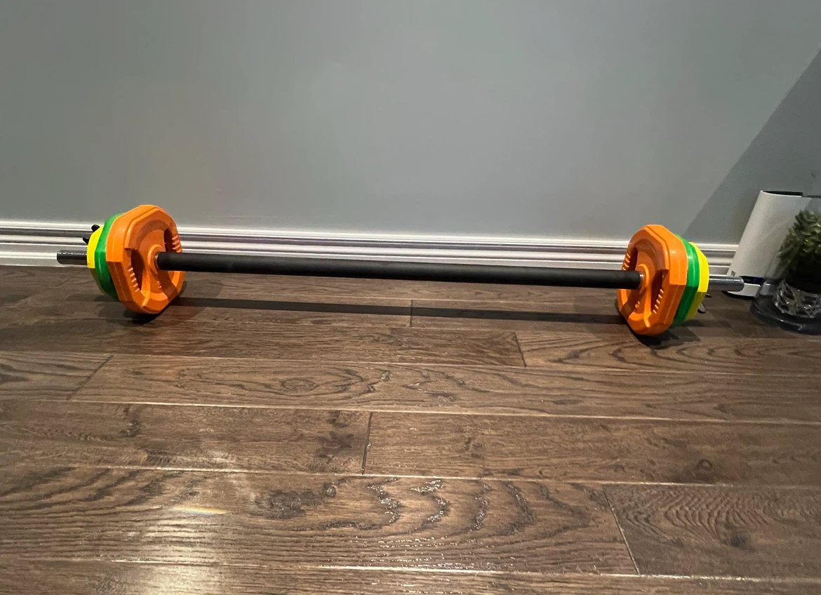 Fitness Barbell with Weights - photo 3