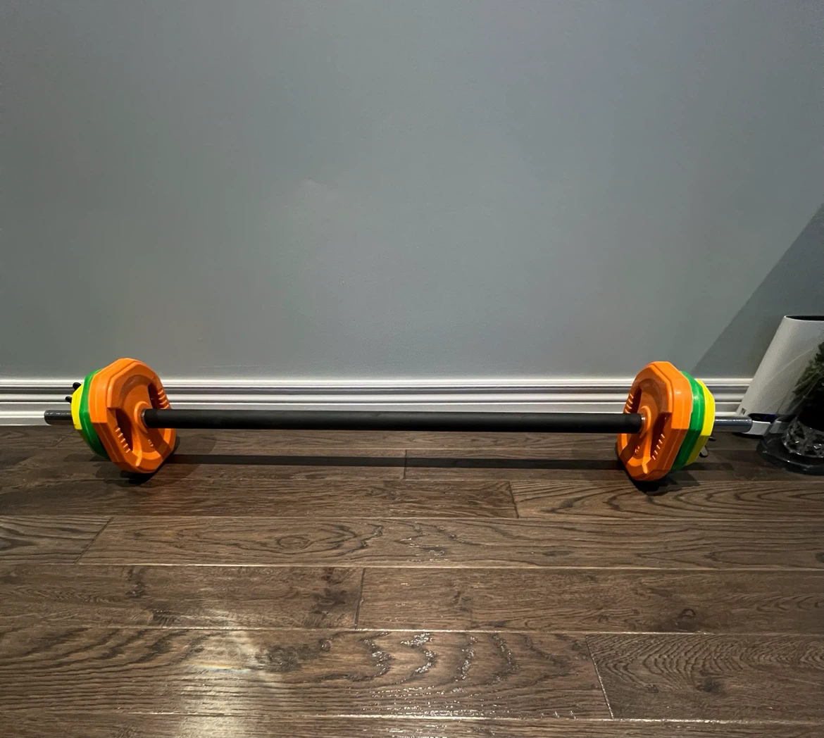 Fitness Barbell with Weights - photo 4