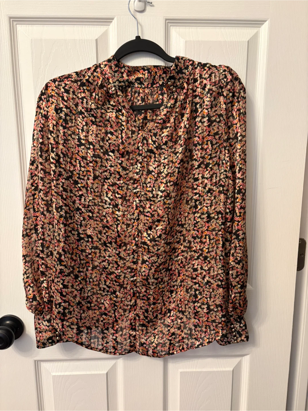 Floral Long-Sleeve Blouse