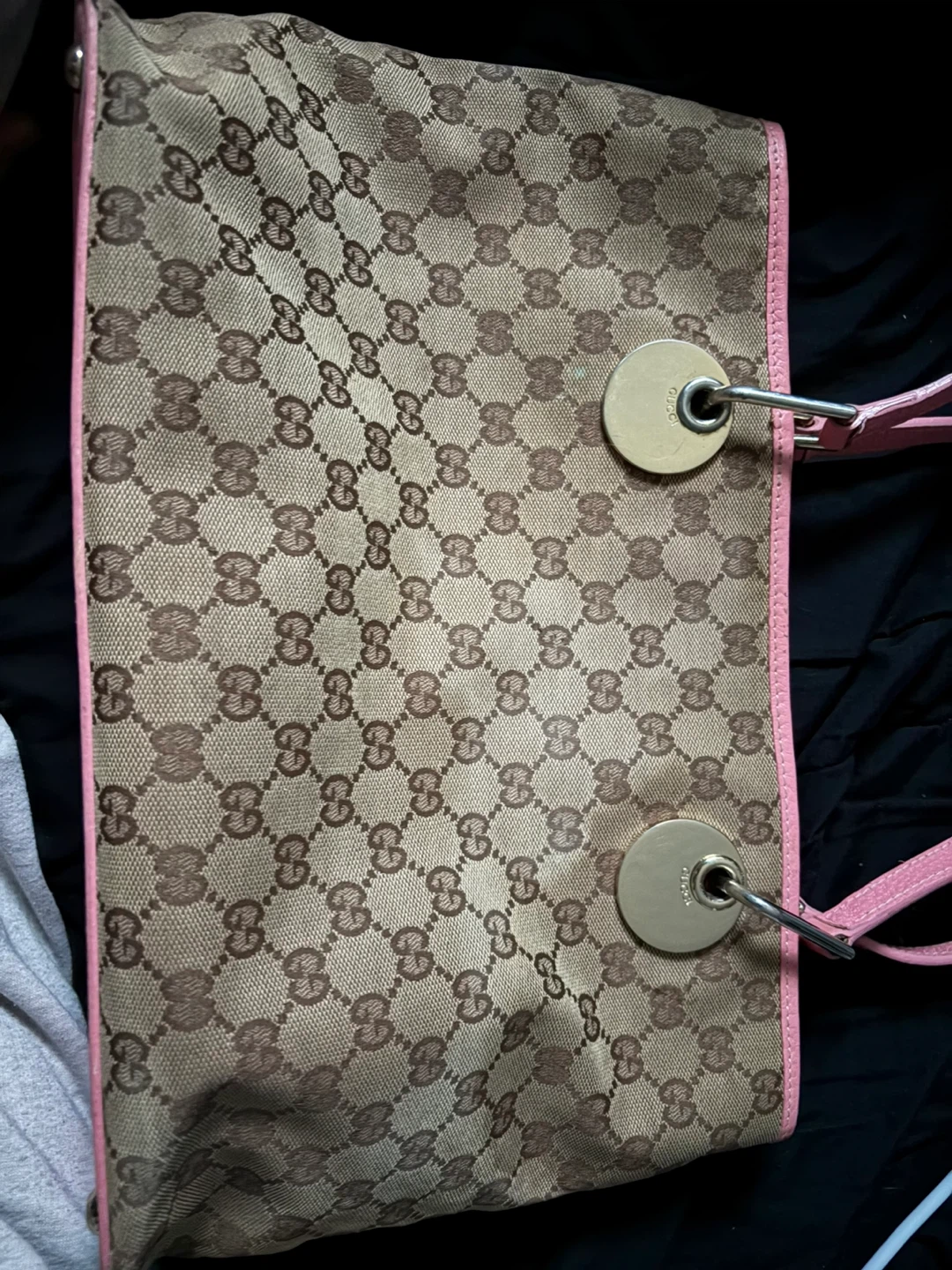 Gucci GG Canvas Tote Bag,authentic