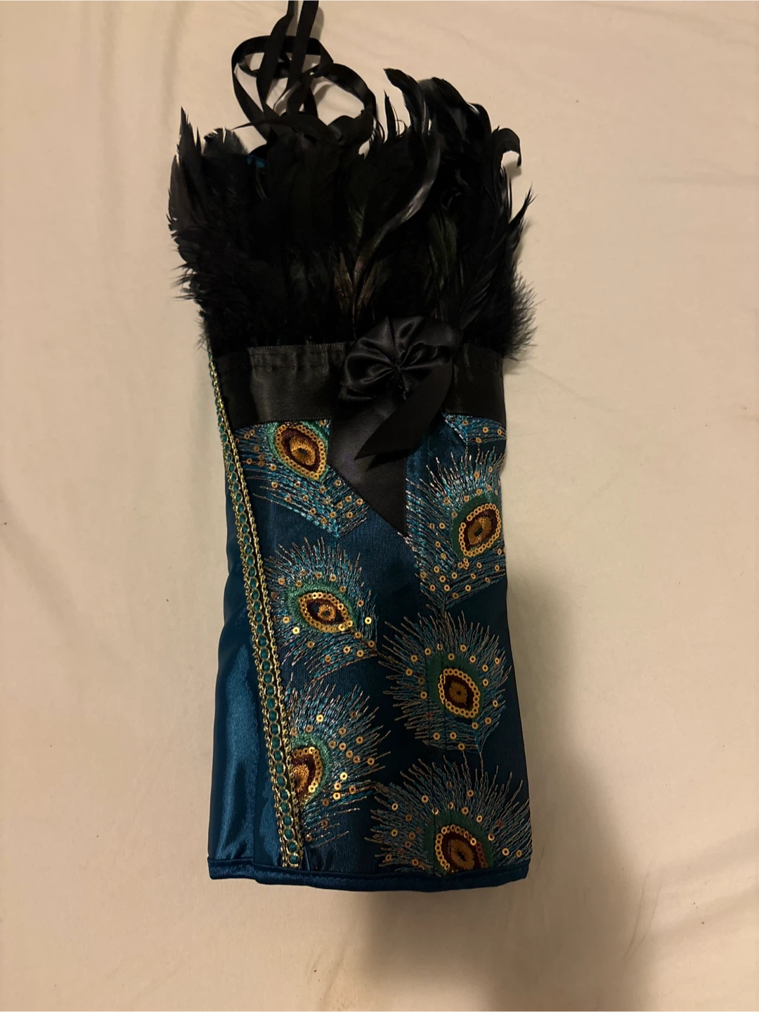 Peacock Feather Corset Costume Set - photo 2
