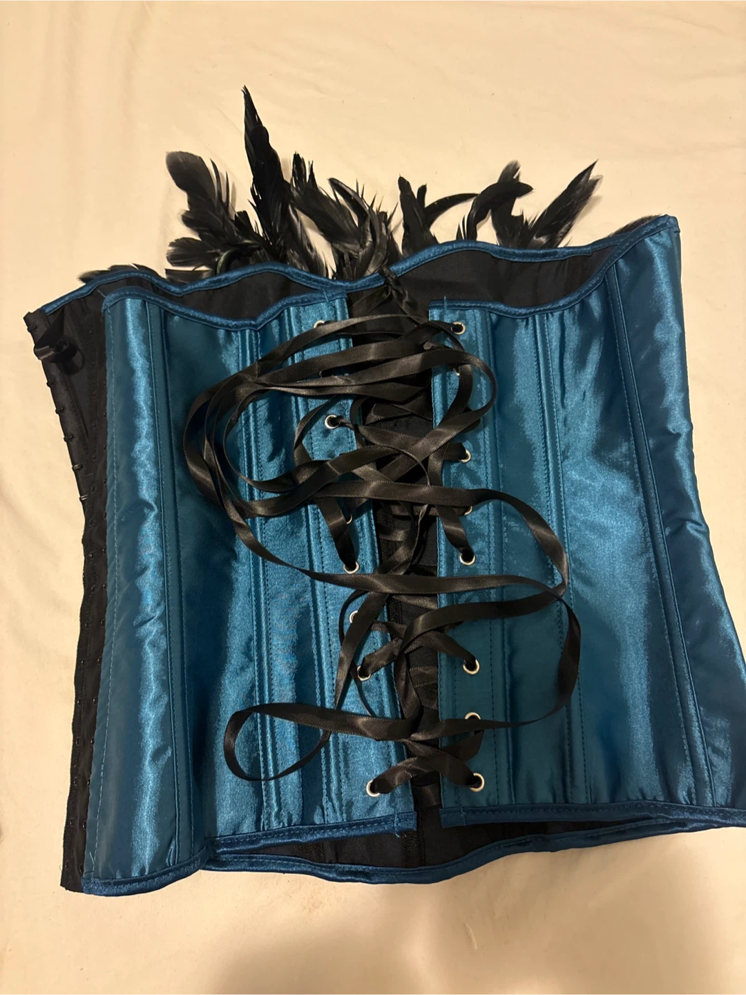 Peacock Feather Corset Costume Set - photo 4