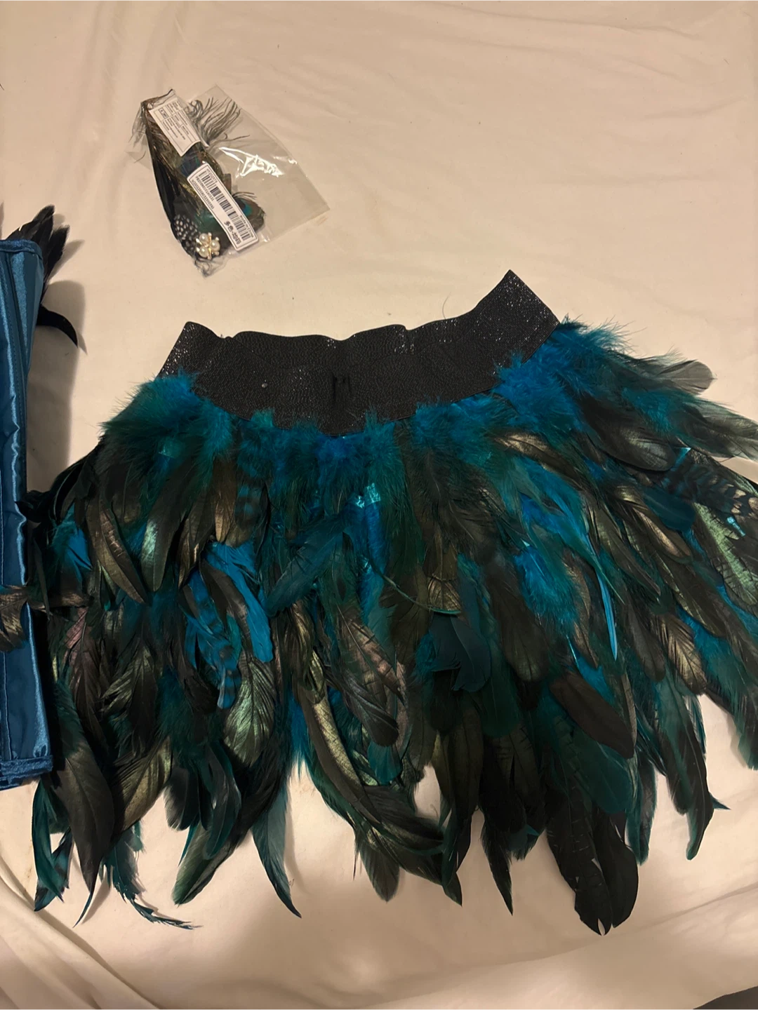 Peacock Feather Corset Costume Set - photo 5