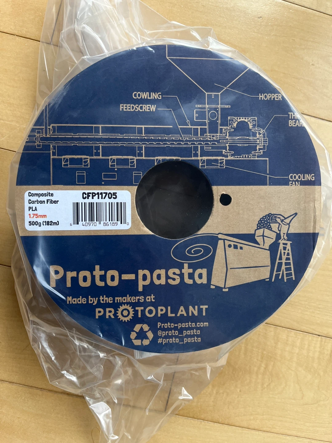 Proto-pasta Carbon Fiber PLA Filament