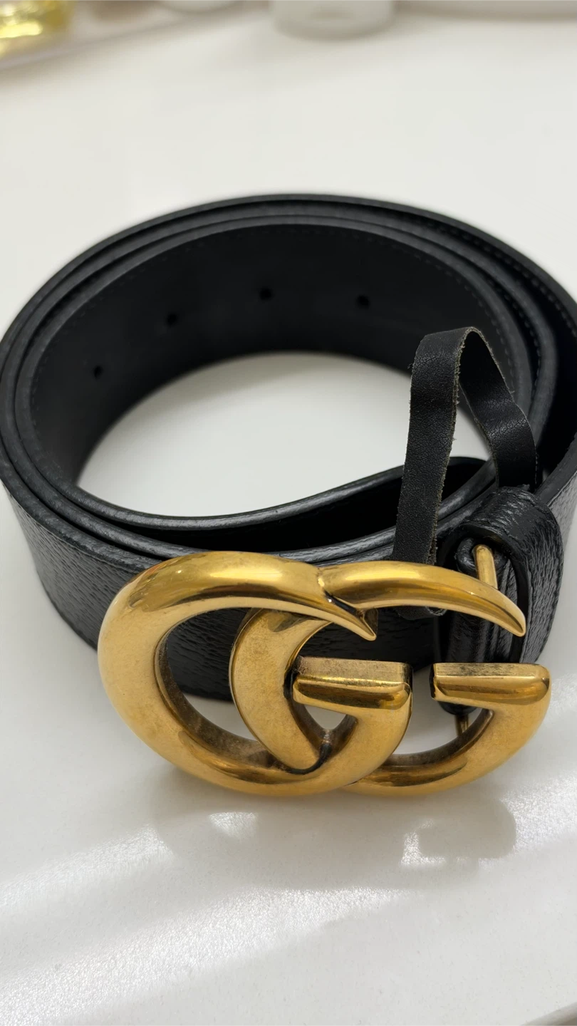 Gucci GG Marmont Black Leather Belt - photo 2