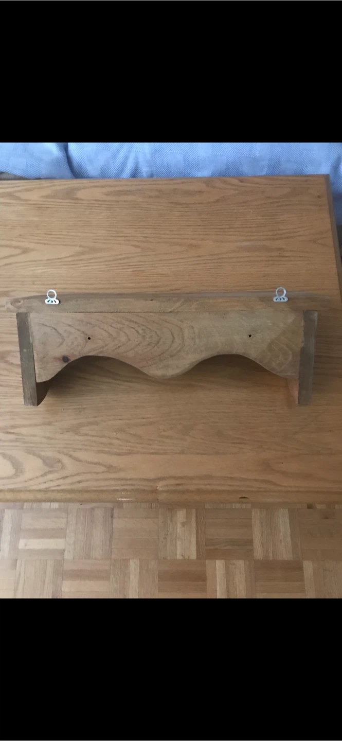 Wooden Wall Shelf with Letter M - photo 2