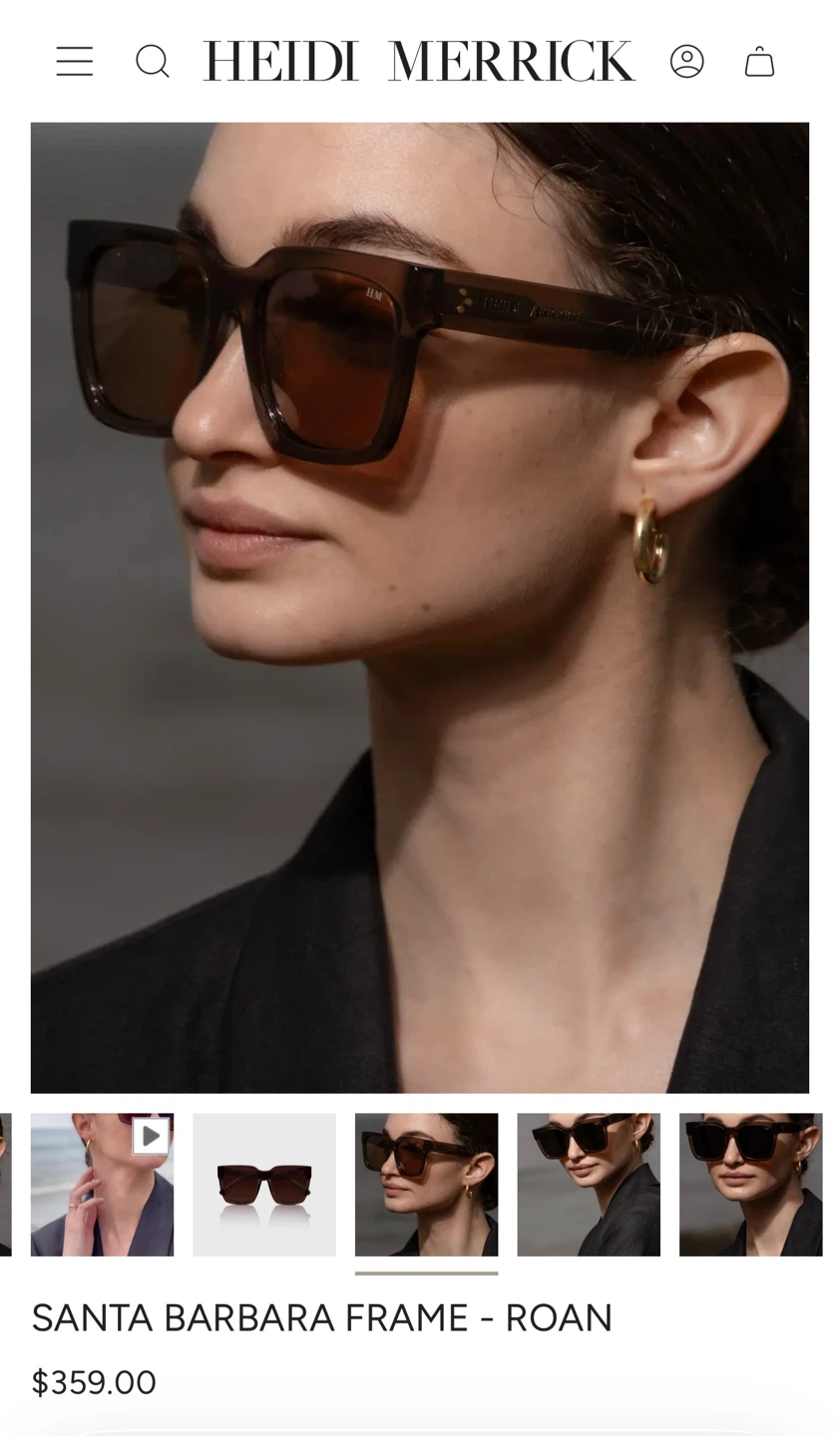 Heidi Merrick Santa Barbara Sunglasses in Roan