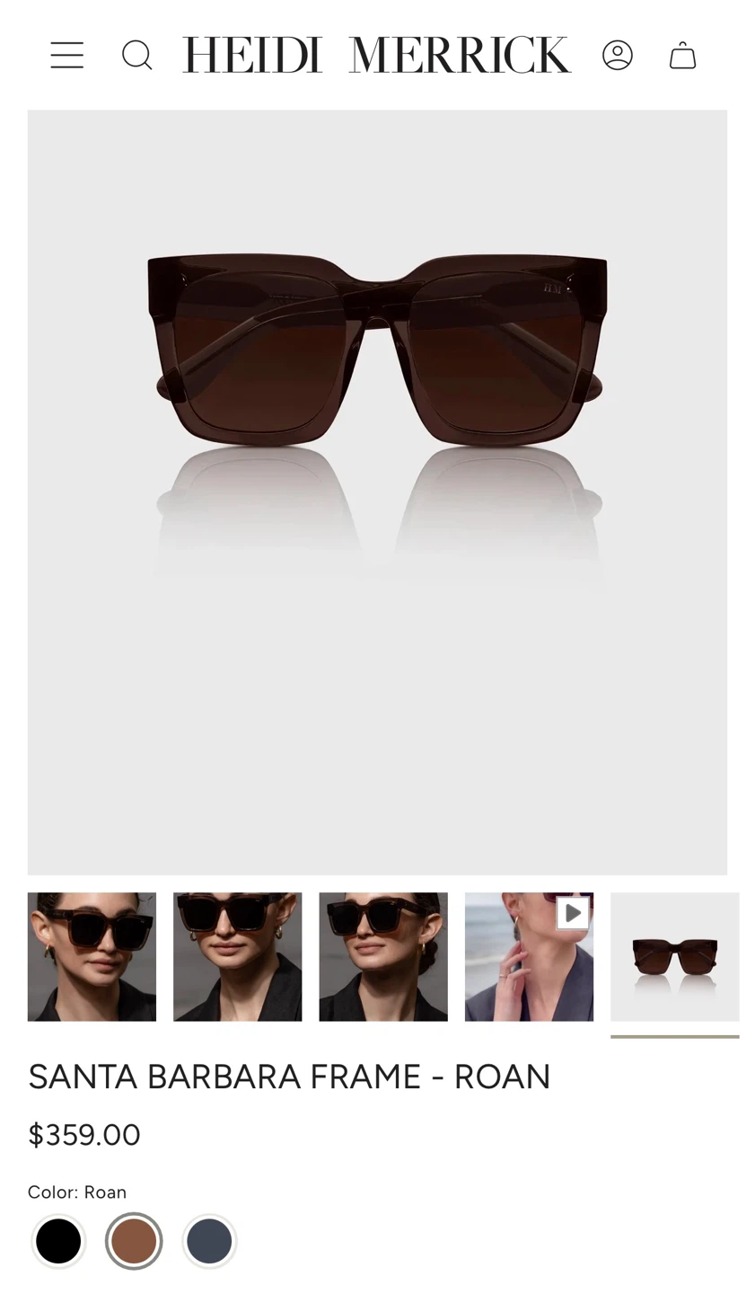 Heidi Merrick Santa Barbara Sunglasses in Roan - photo 2
