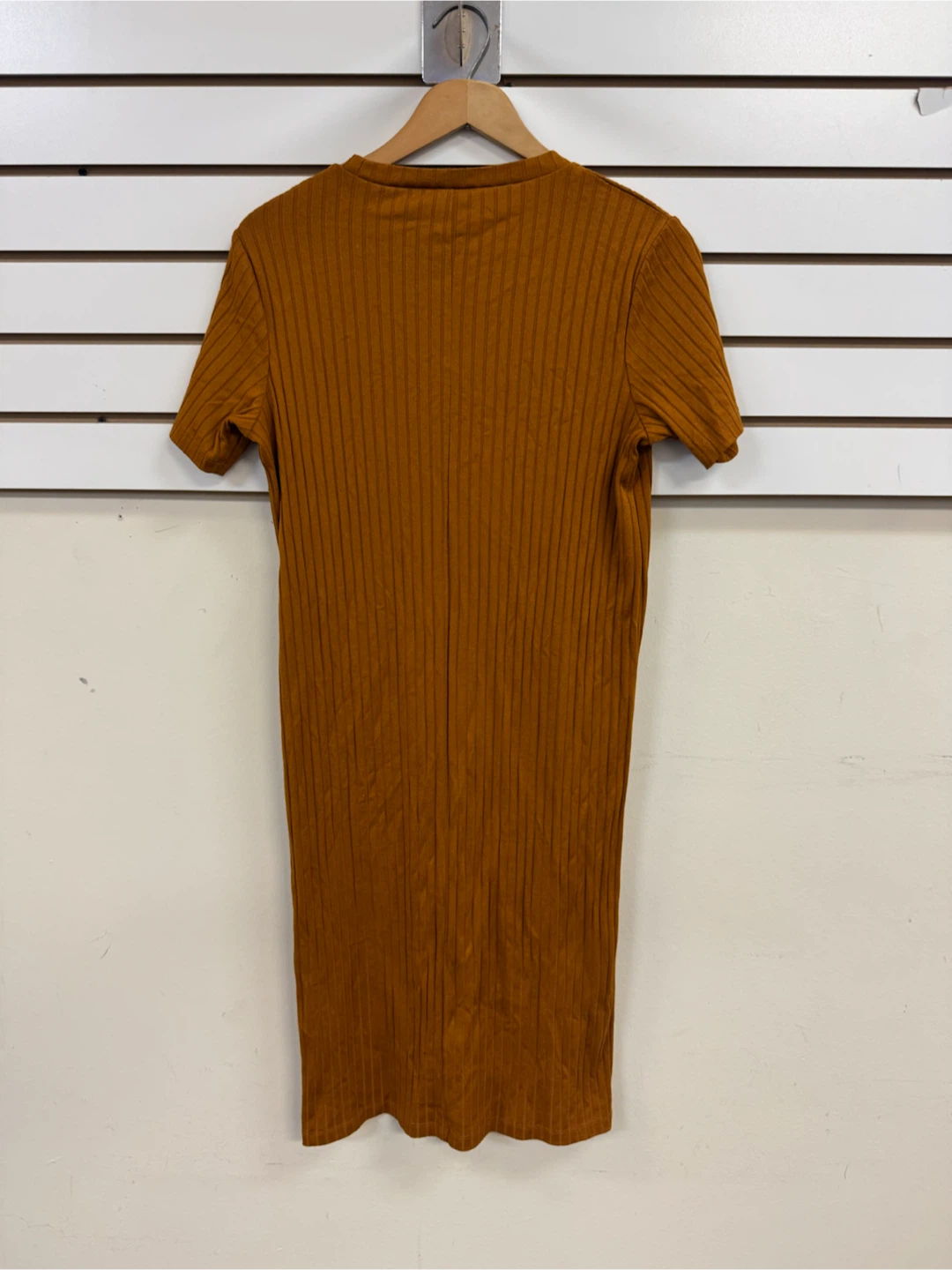 Forever 21 Ribbed Midi Dress Mustard Size M - photo 5