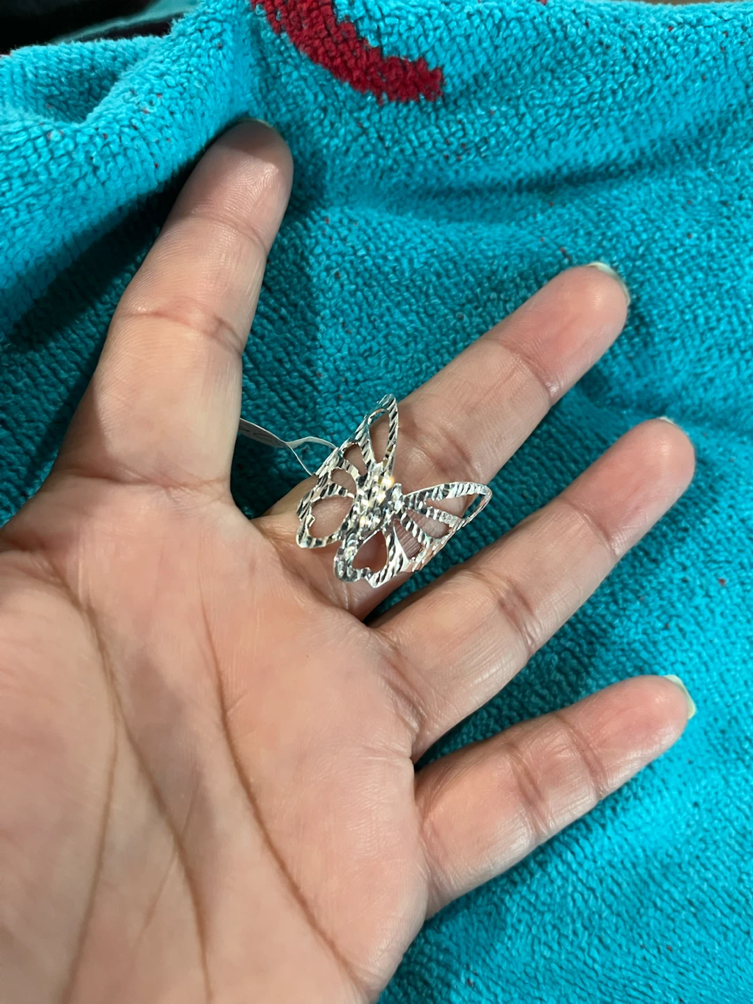 Silver Butterfly Ring plata de mexico
