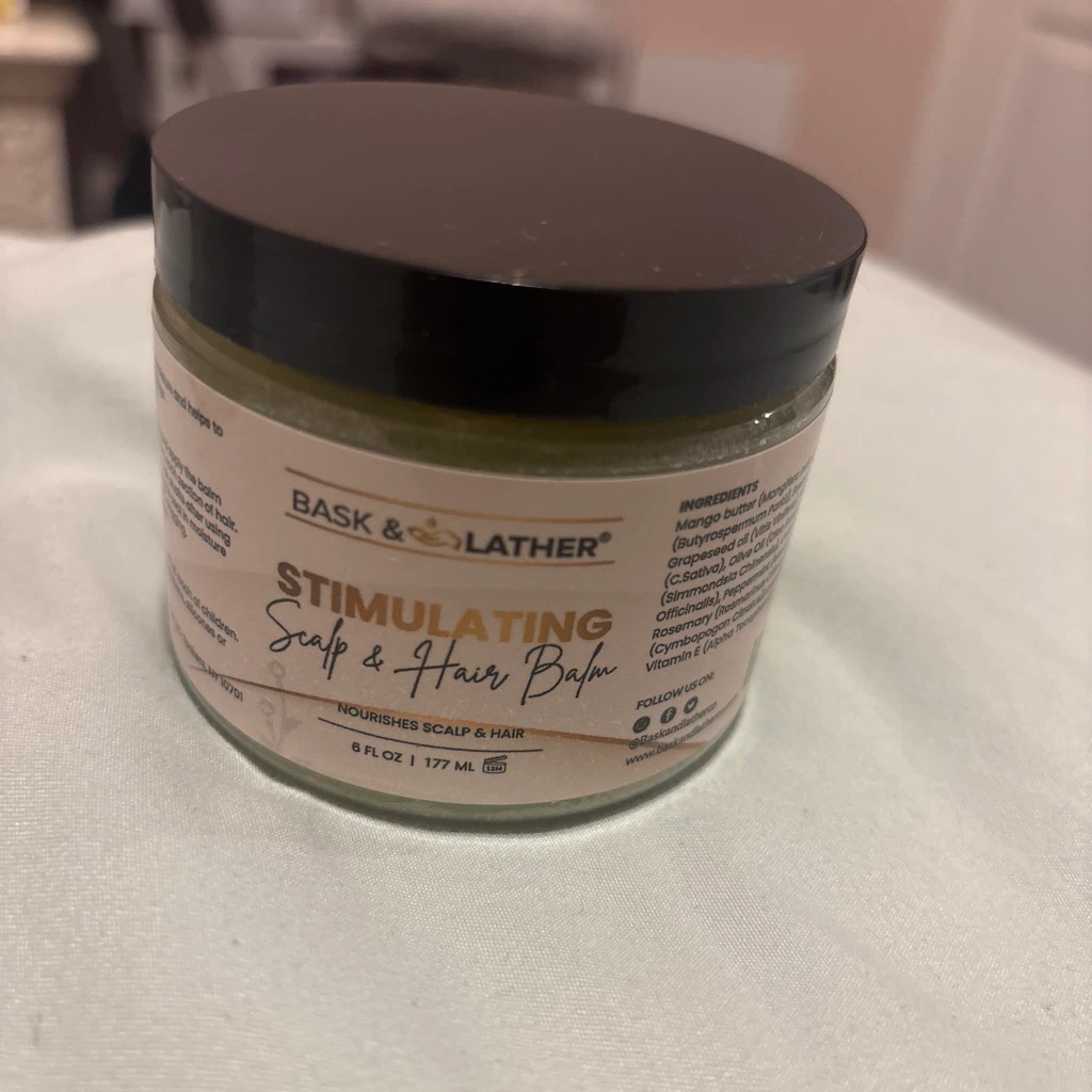 Bask & Lather Stimulating Scalp & Hair Balm 6 oz