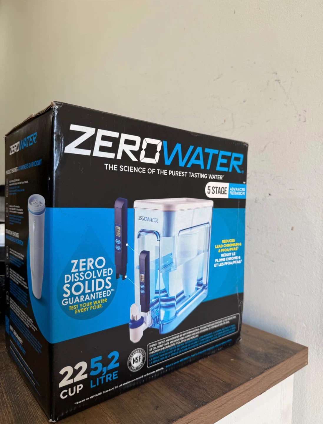 ZeroWater 5.2 Litre Water Filtration Dispenser