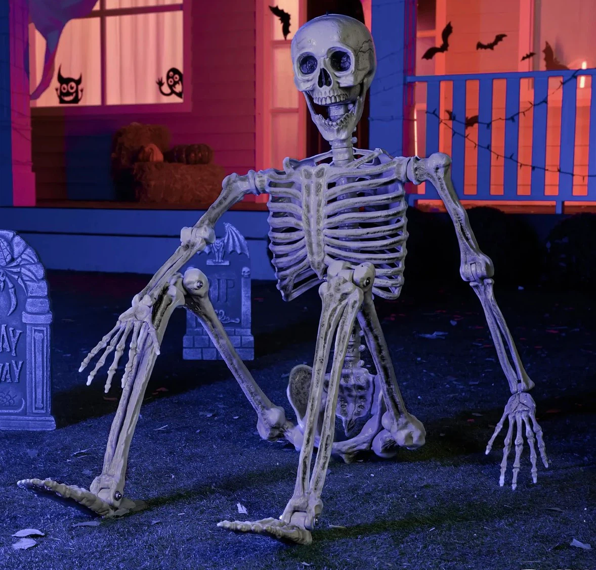 New in the box Life-Size Posable Halloween Skeleton - photo 2