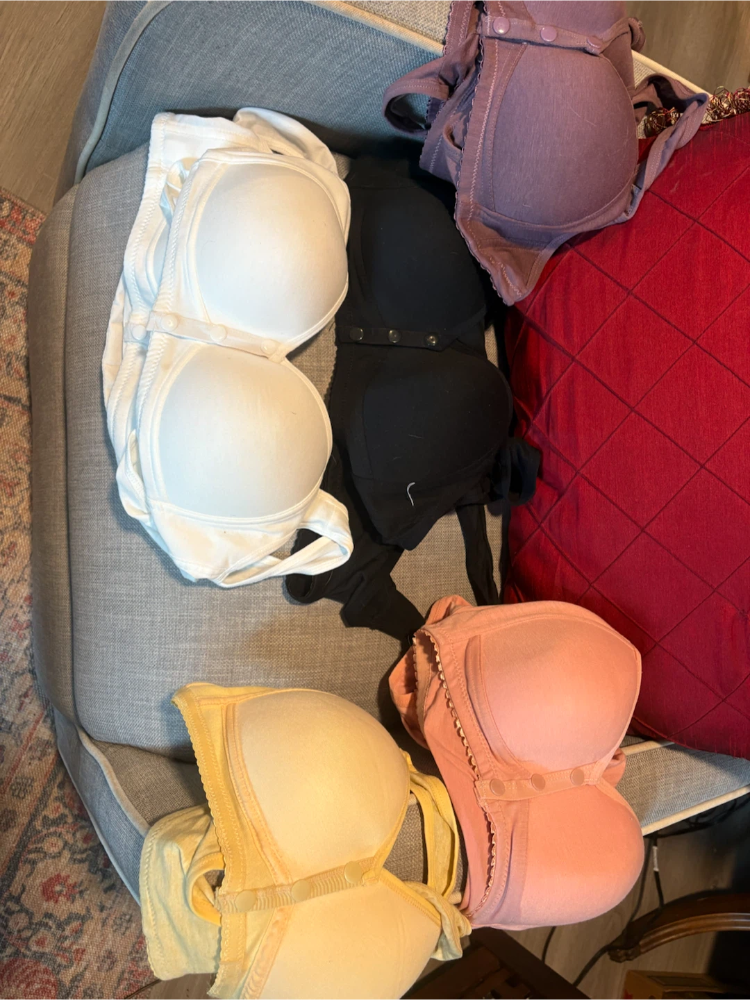 Five Nursing Bras