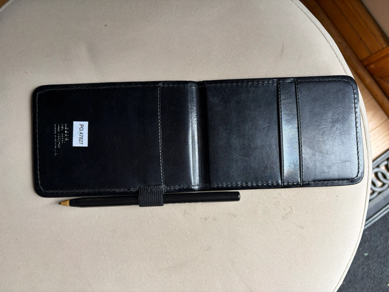 Knightsbridge Black Pocket Notepad Holder - photo 4