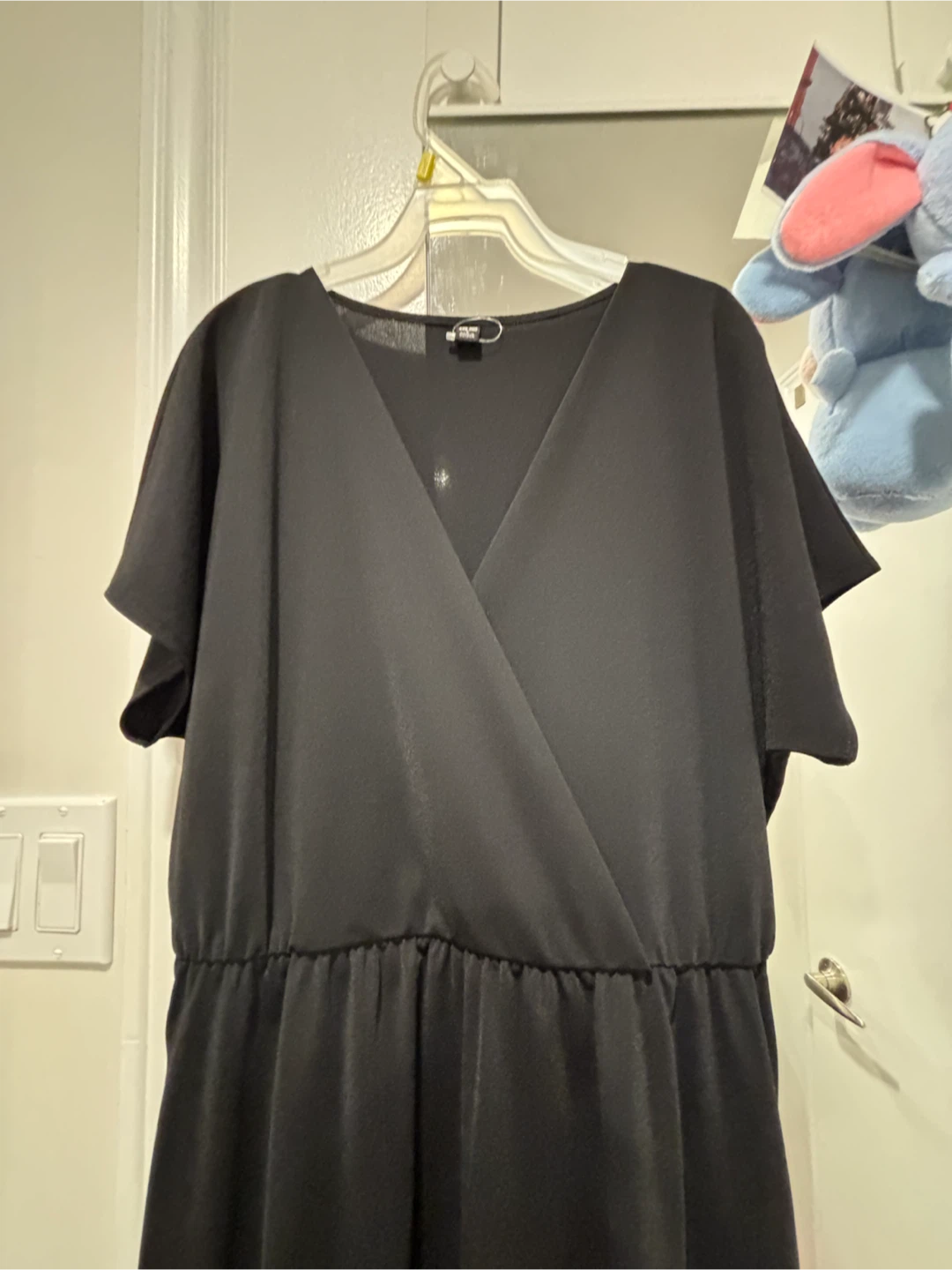 Black Wrap-Style Jumpsuit - photo 3