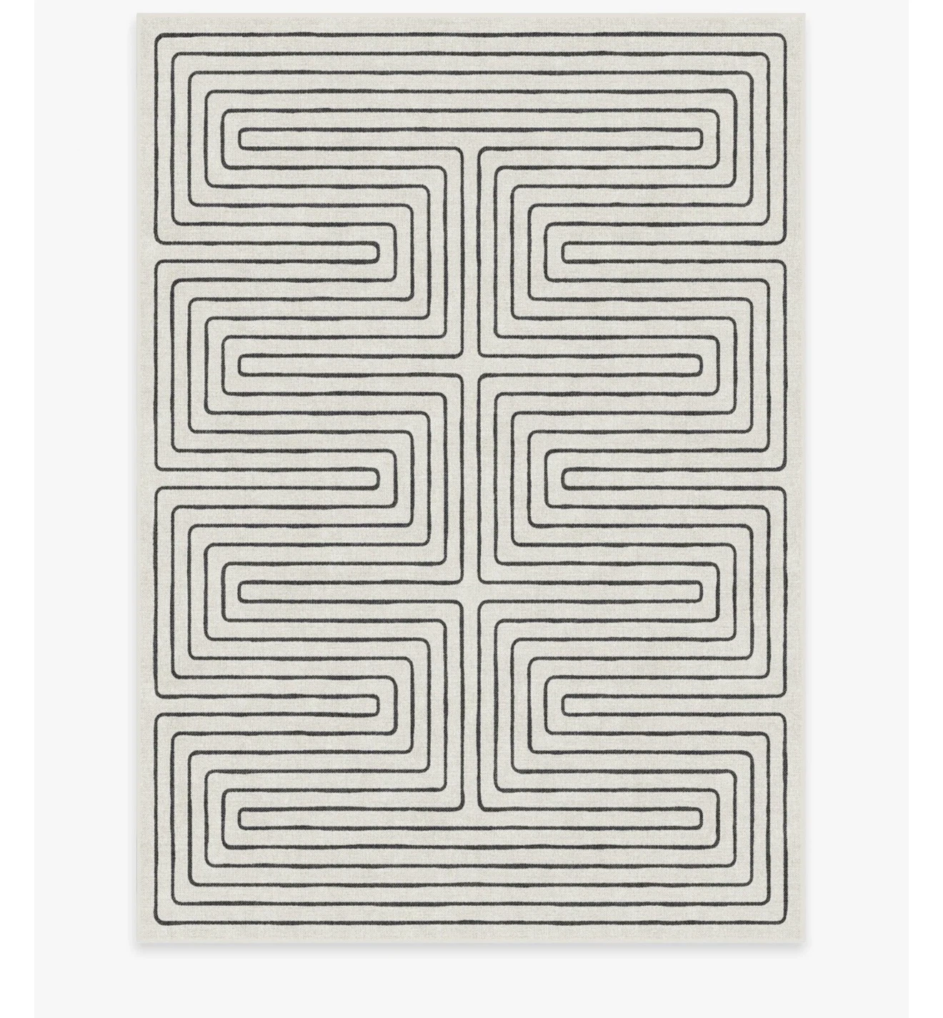 Jonathan Adler Labyrinth Rug 5'x7' | Black & Ivory - photo 5