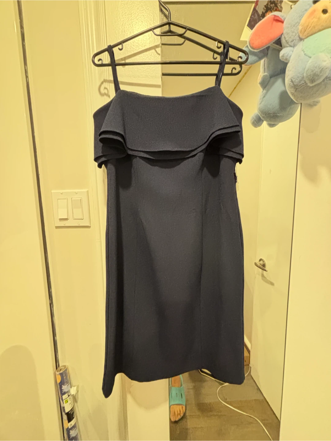 Navy Blue Off-Shoulder Dress - photo 2