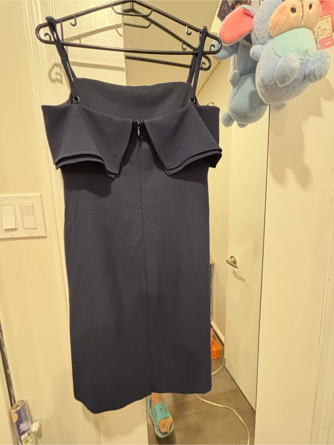 Navy Blue Off-Shoulder Dress - photo 4