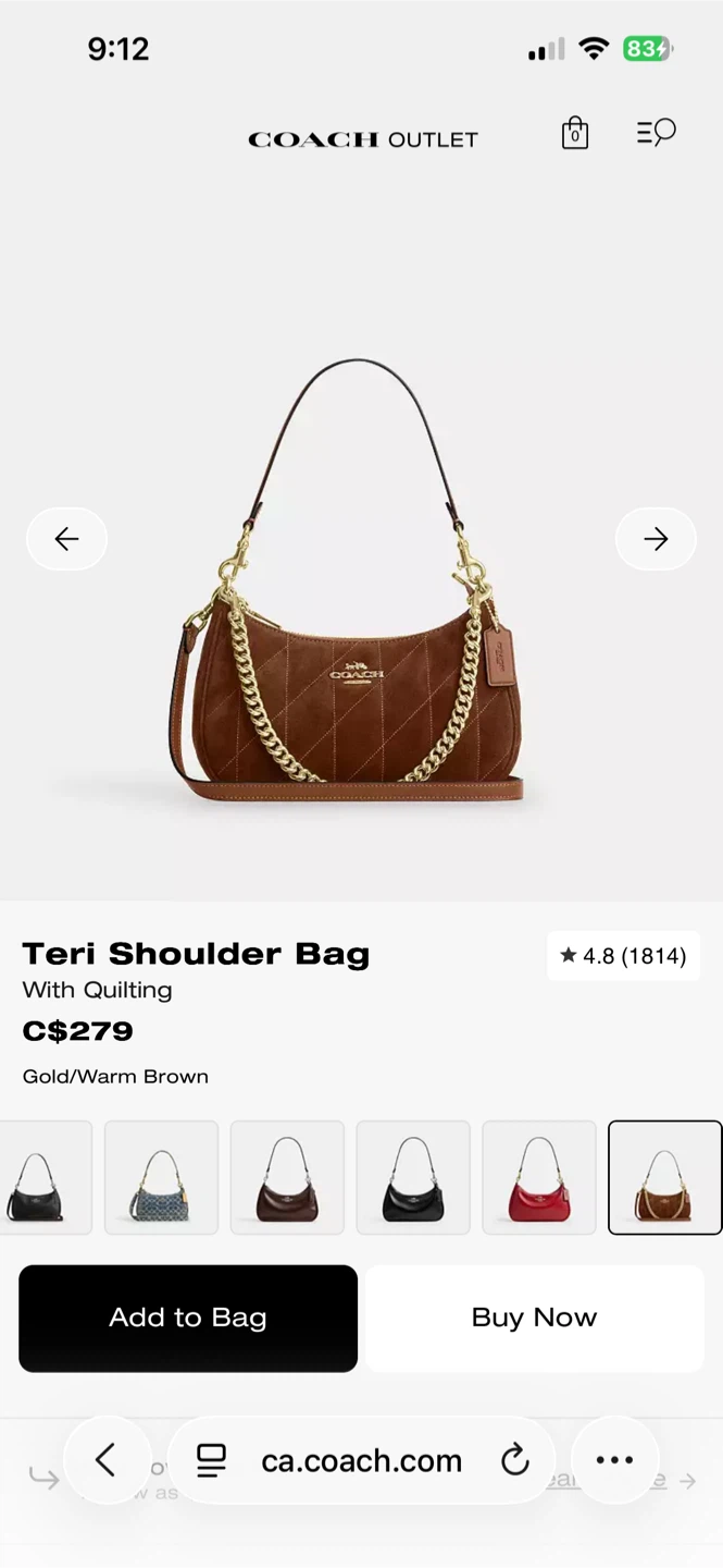 Coach Brown Suede Quilted Shoulder Bag - photo 2