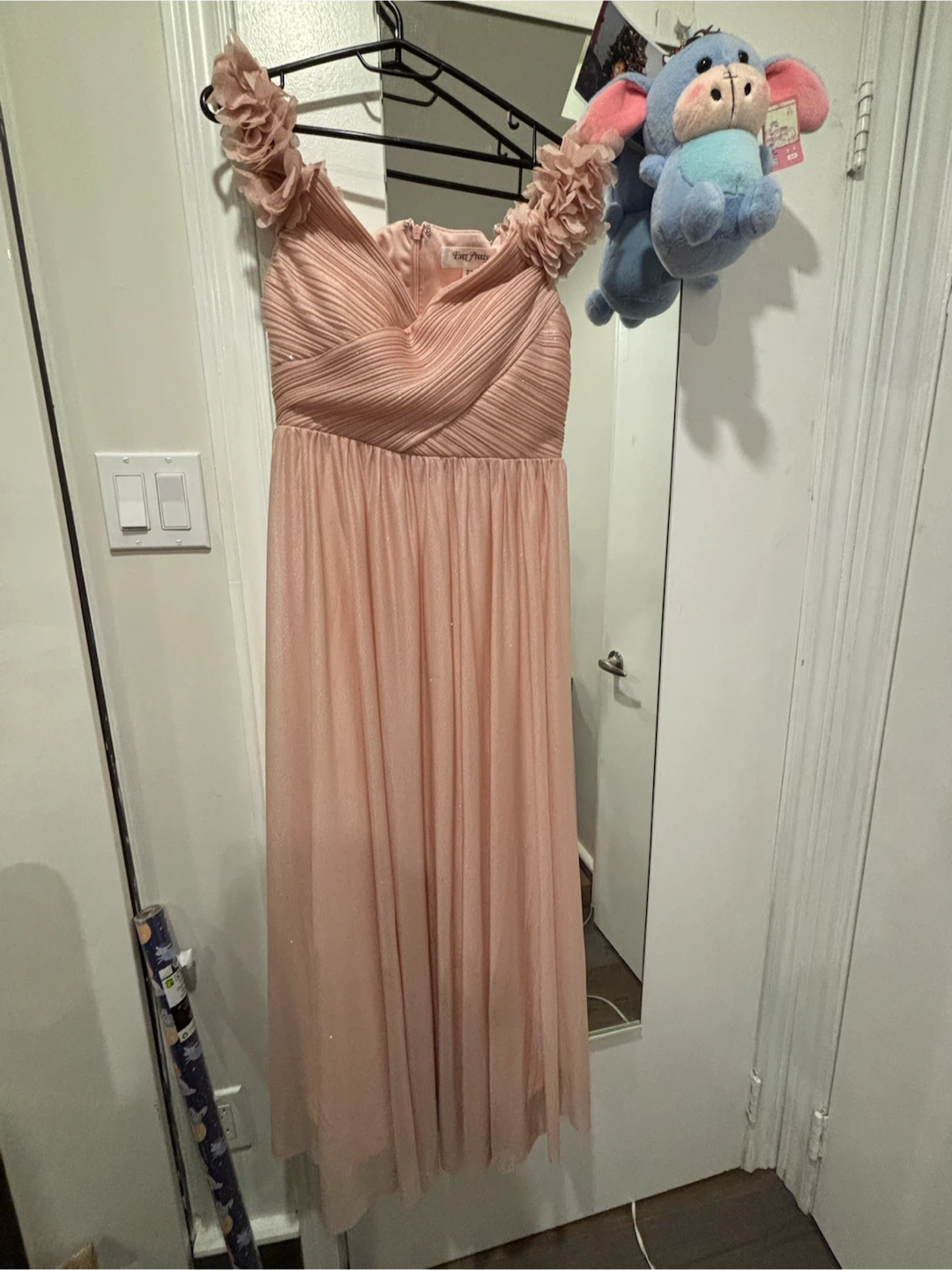 Ever Pretty Pink Floral Shoulder Evening Dress - photo 2