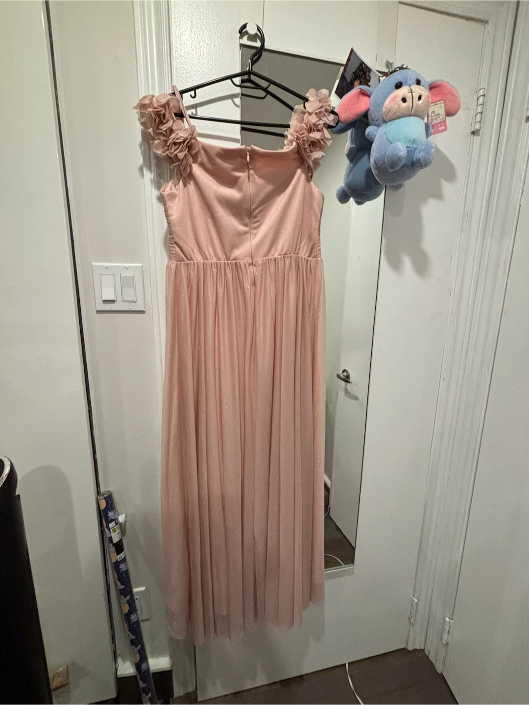 Ever Pretty Pink Floral Shoulder Evening Dress - photo 5