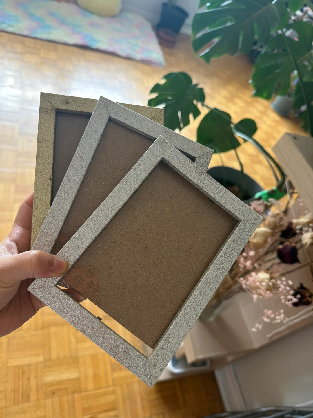 Set of 3 Glitter Picture Frames