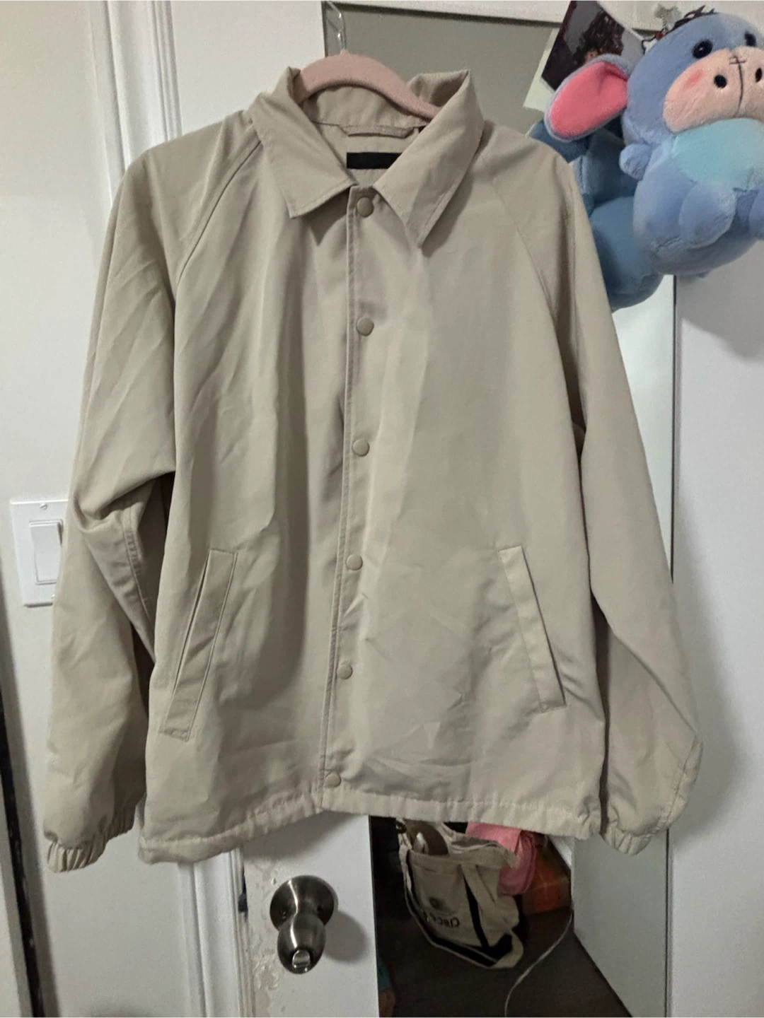 Beige Button-Up Coach Jacket - photo 2