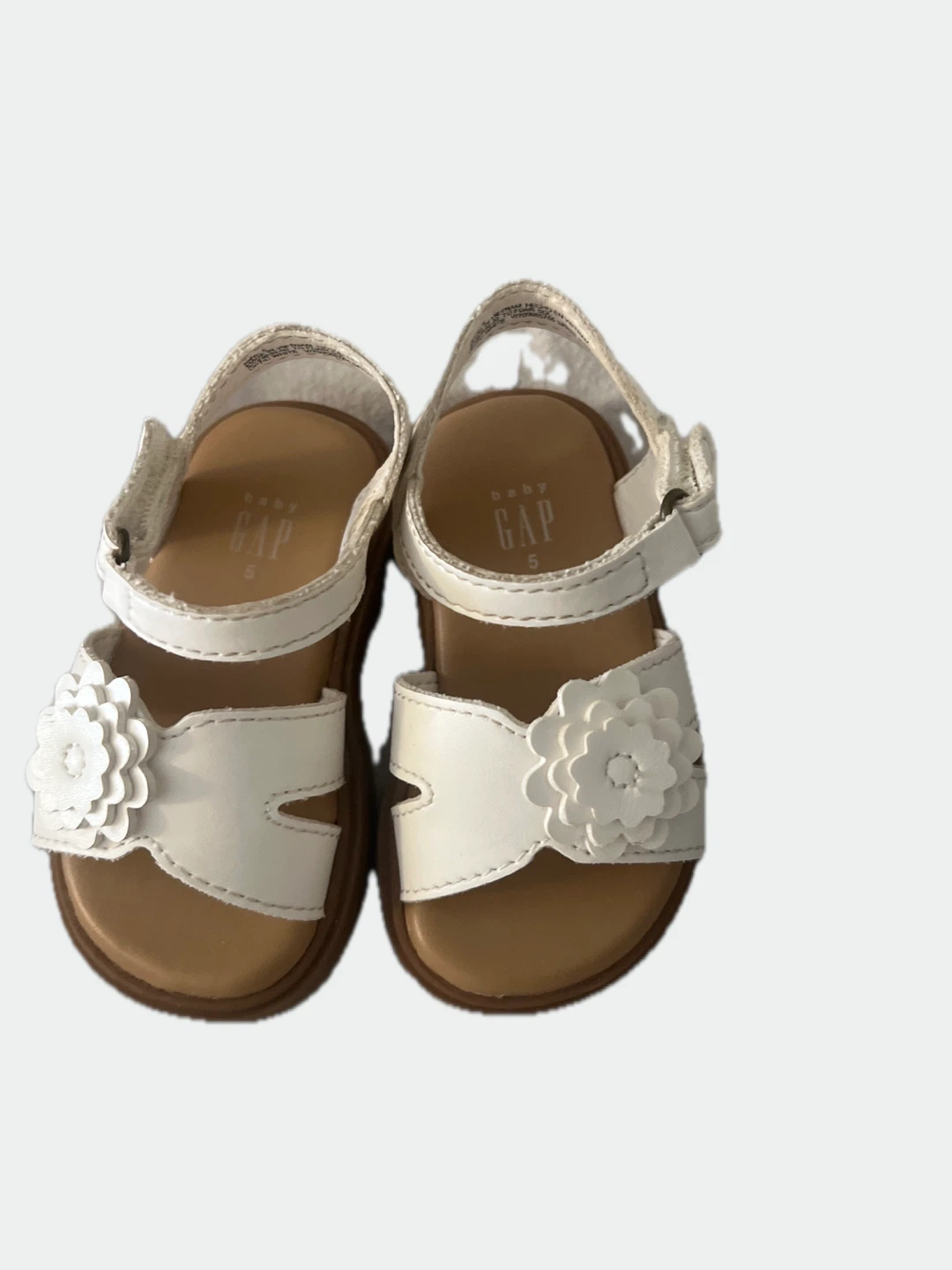 Baby Gap White Flower Sandals