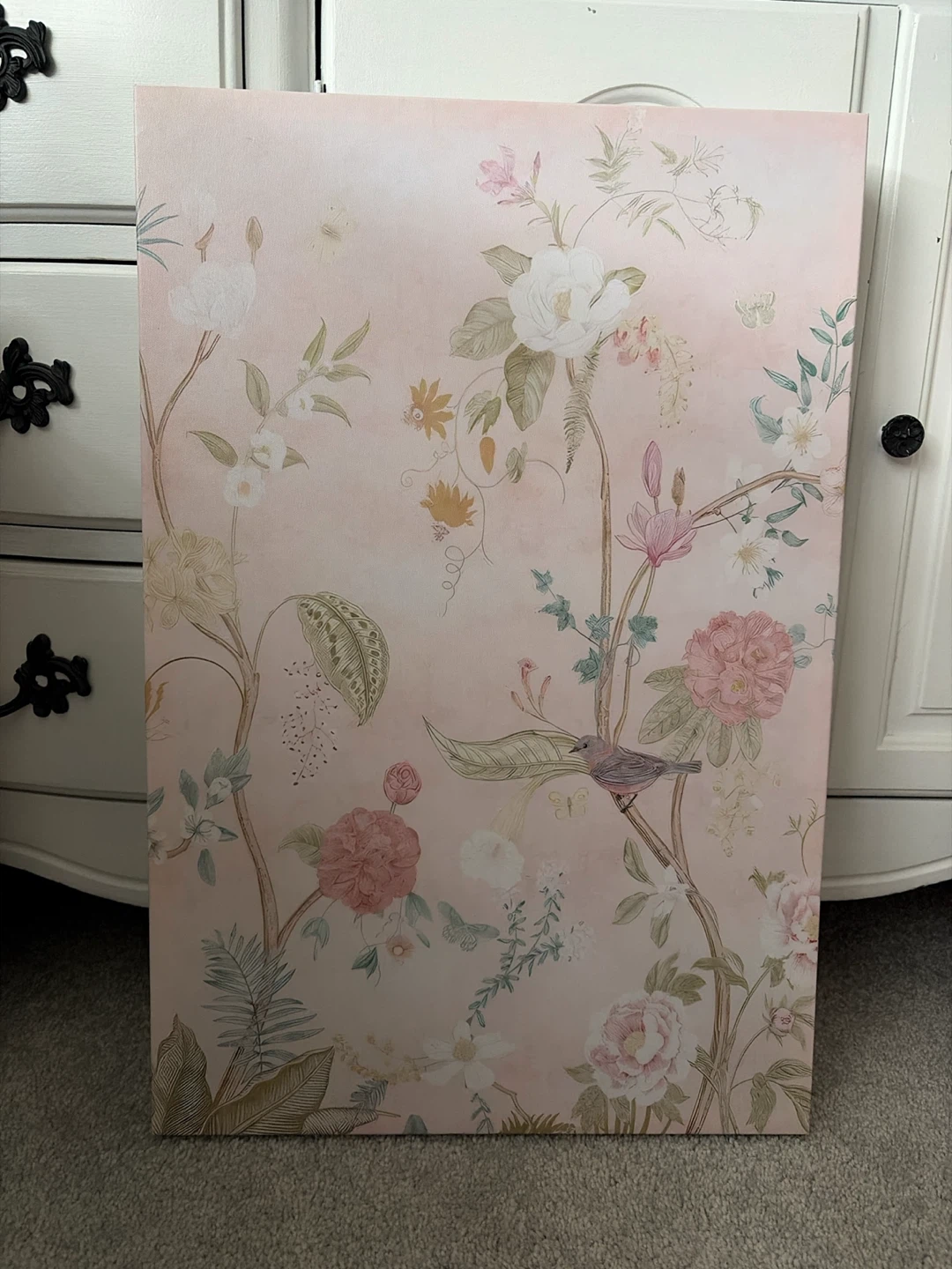 Set of Two Floral Canvas Wall Art Prints - photo 2
