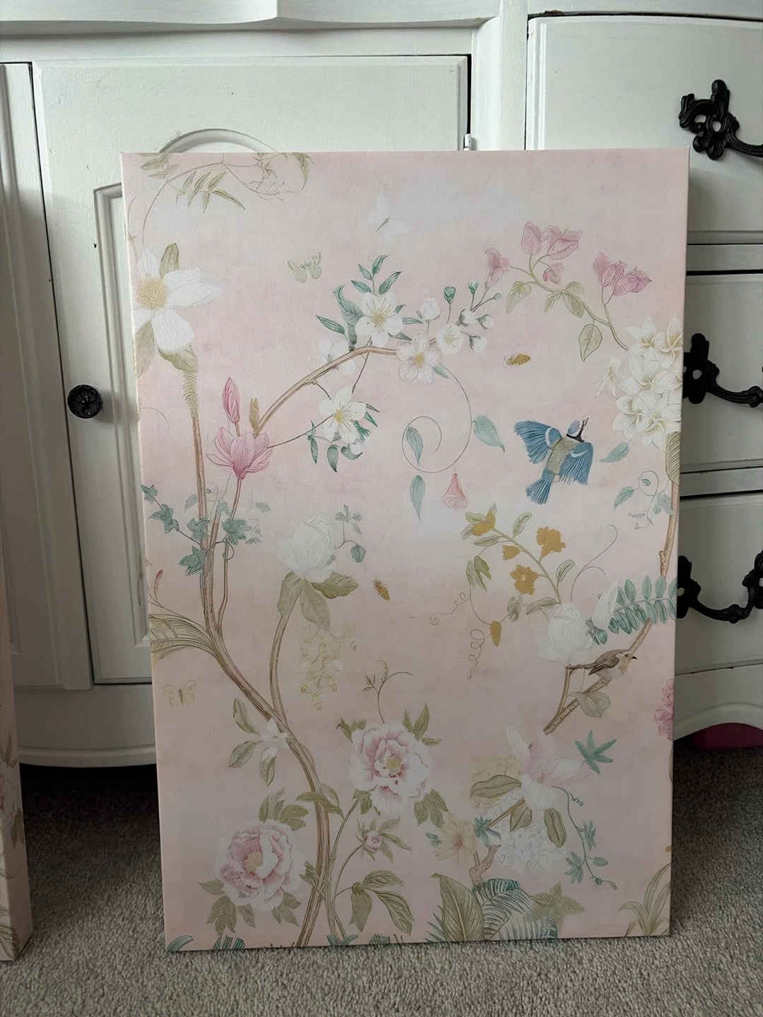 Set of Two Floral Canvas Wall Art Prints - photo 3