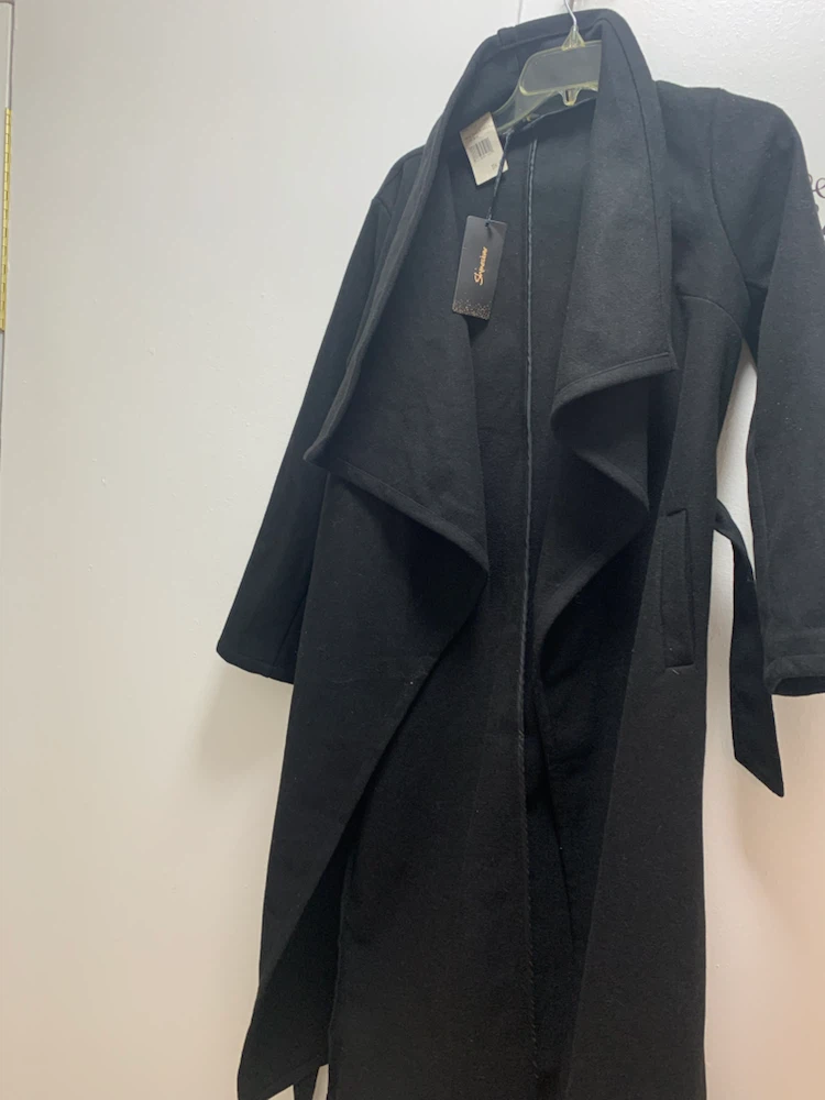 Black Waterfall Coat