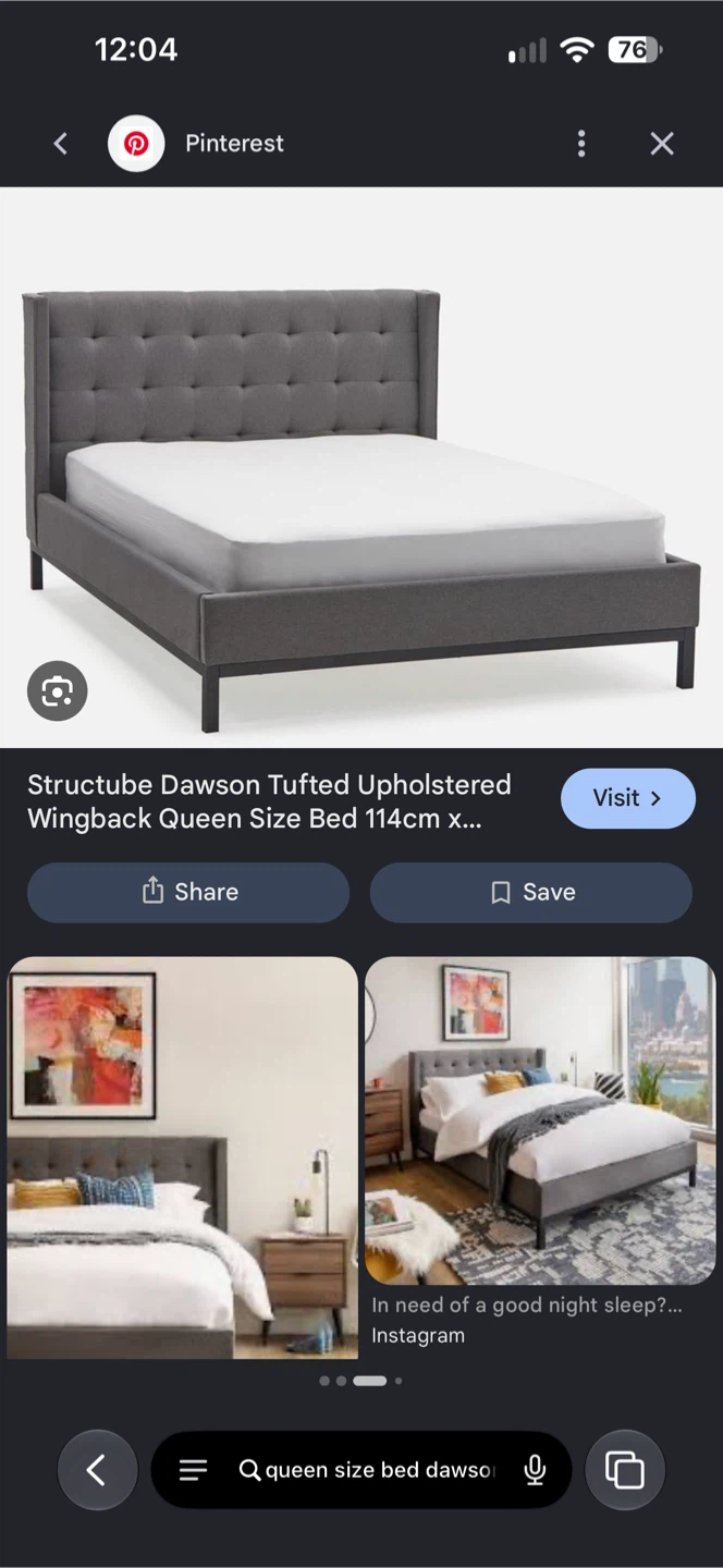 Structube Dawson Tufted Queen Bed - photo 4