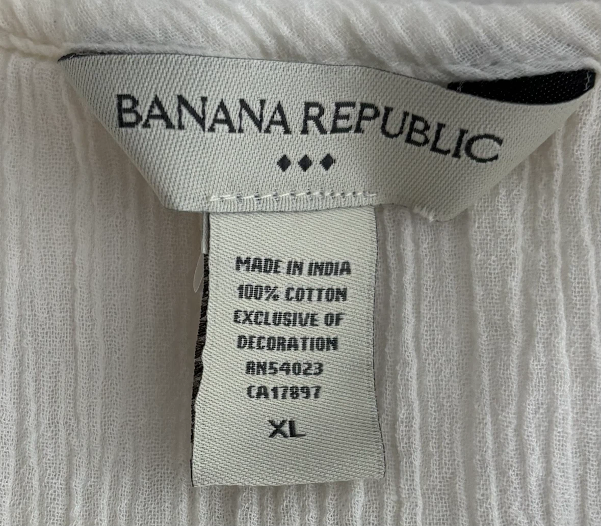 Banana Republic Cream Blouse XL - photo 2