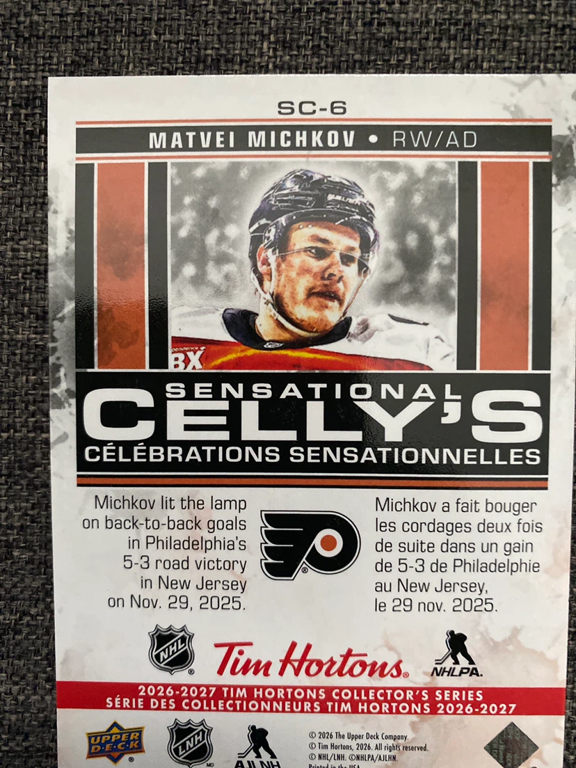 Matvei Michkov Sensational Cellys Trading Card - photo 2