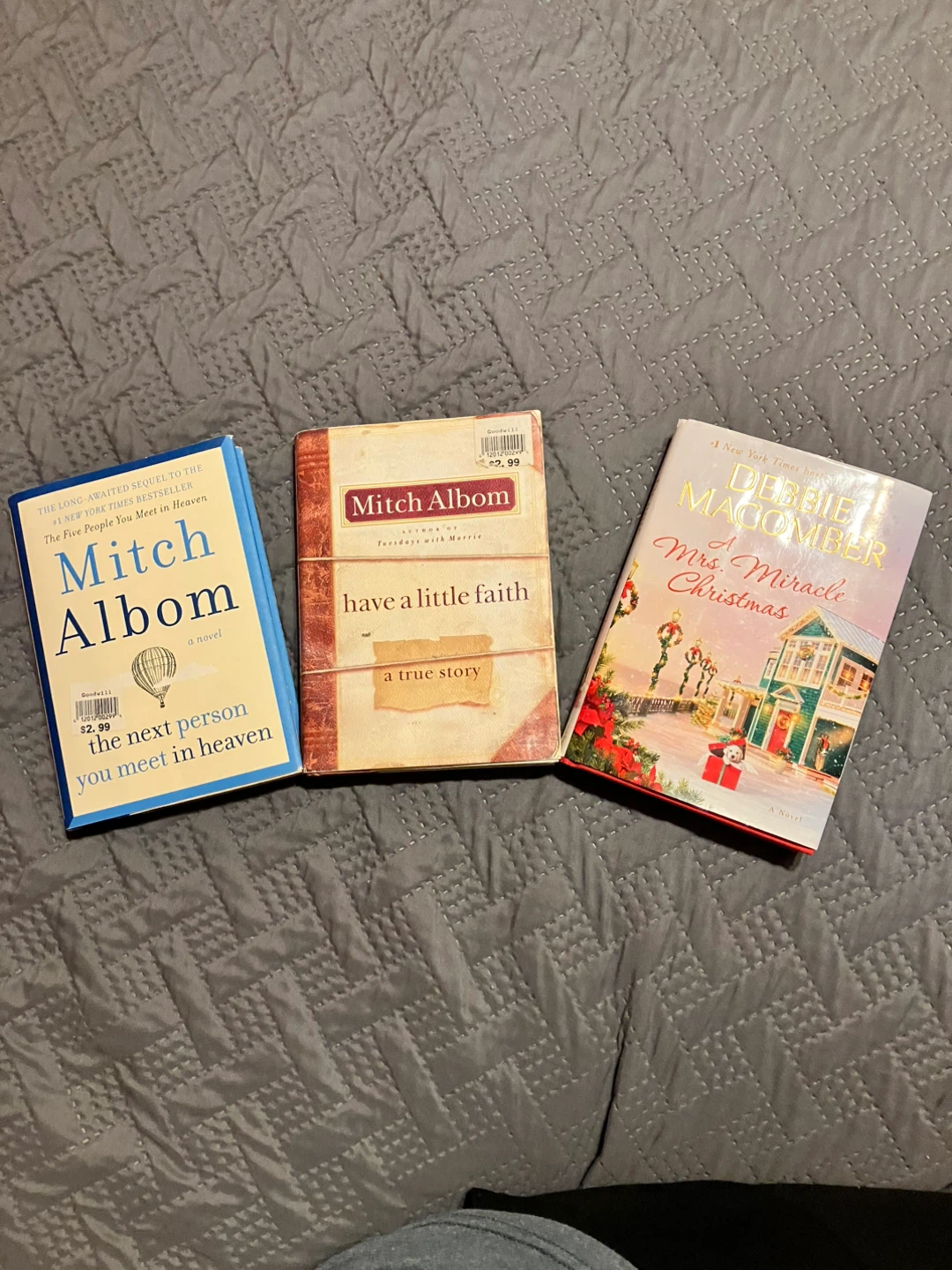 Set of 3 Books by Mitch Albom and Debbie Macomber